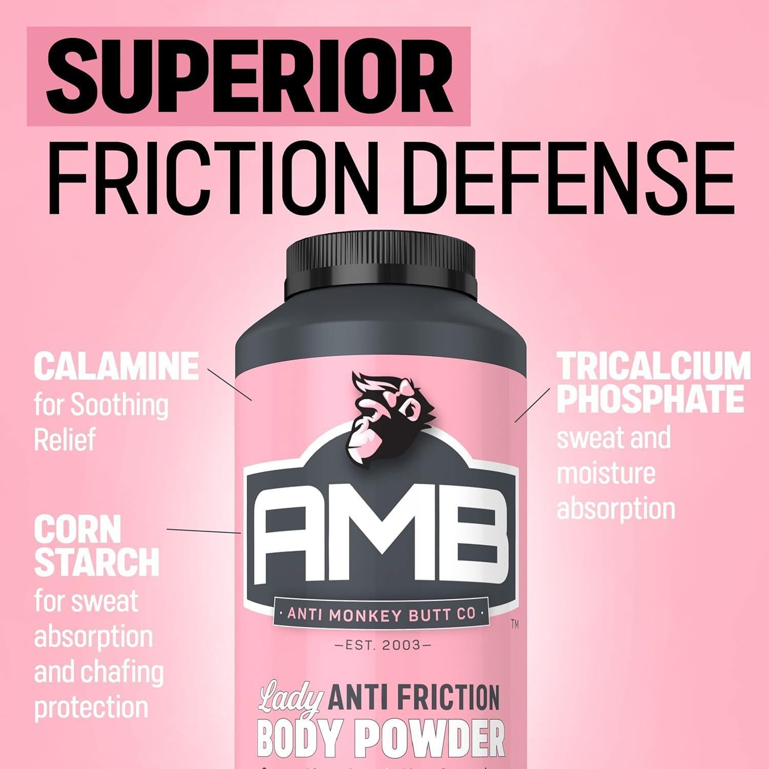 Polvo Corporal Anti Monkey Butt Lady - Sin Talco 226.8 g