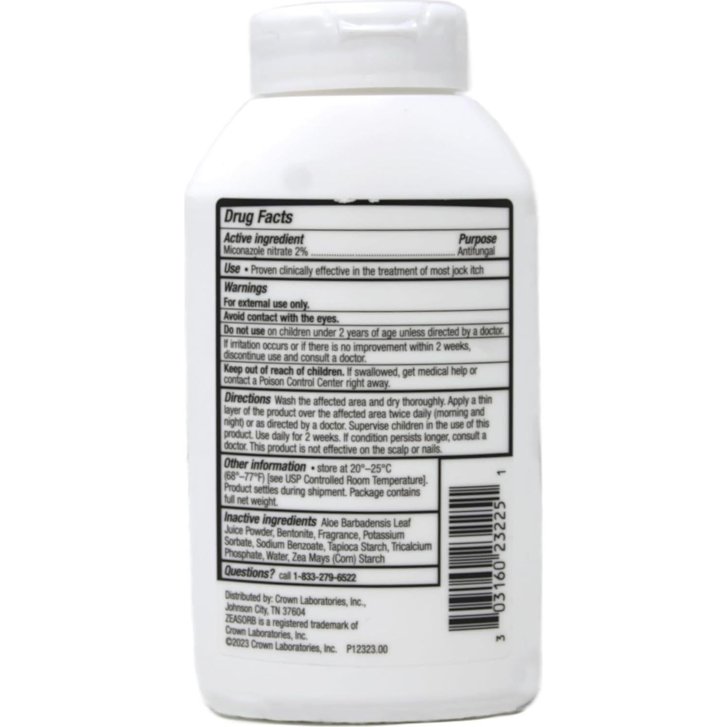 Polvo Antifúngico Zeasorb-AF 70.87g - Alivio Picazón Ingle