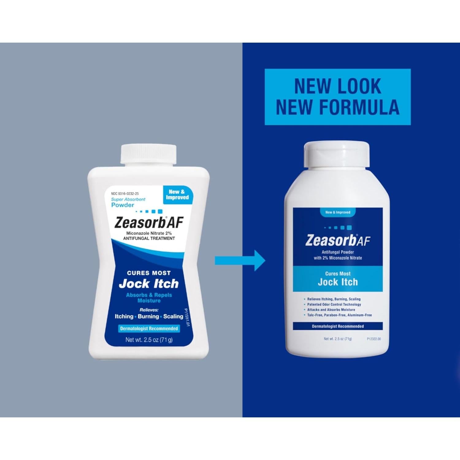 Polvo Antifúngico Zeasorb AF 70.87 g - 2% Miconazol