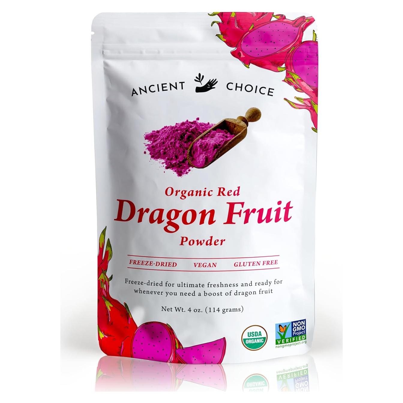 Polvo de Fruta del Dragón Roja Elección Antigua 113g Orgánico