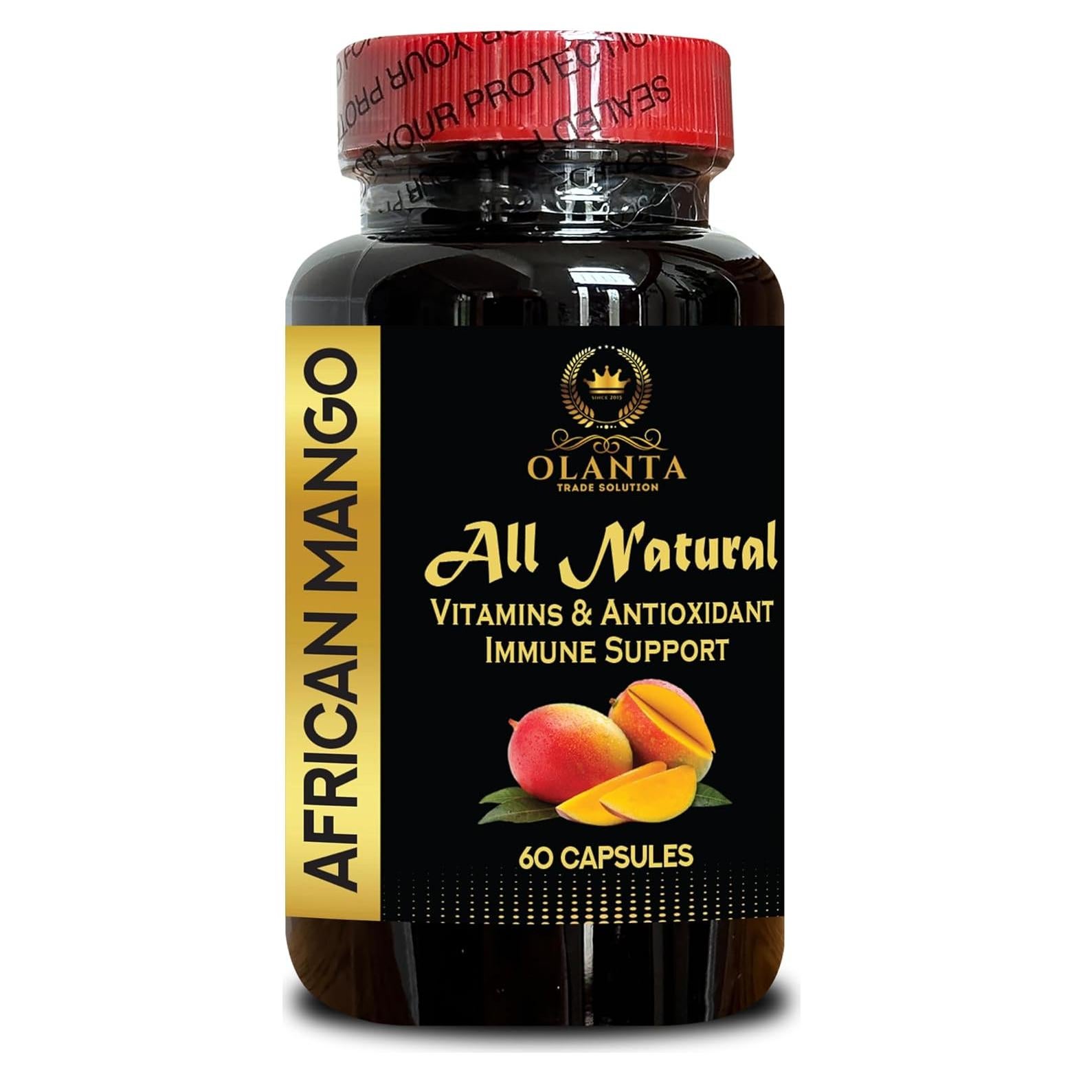 Suplemento de Mango Africano Vitalabs 1500mg 60 Cápsulas Veganas
