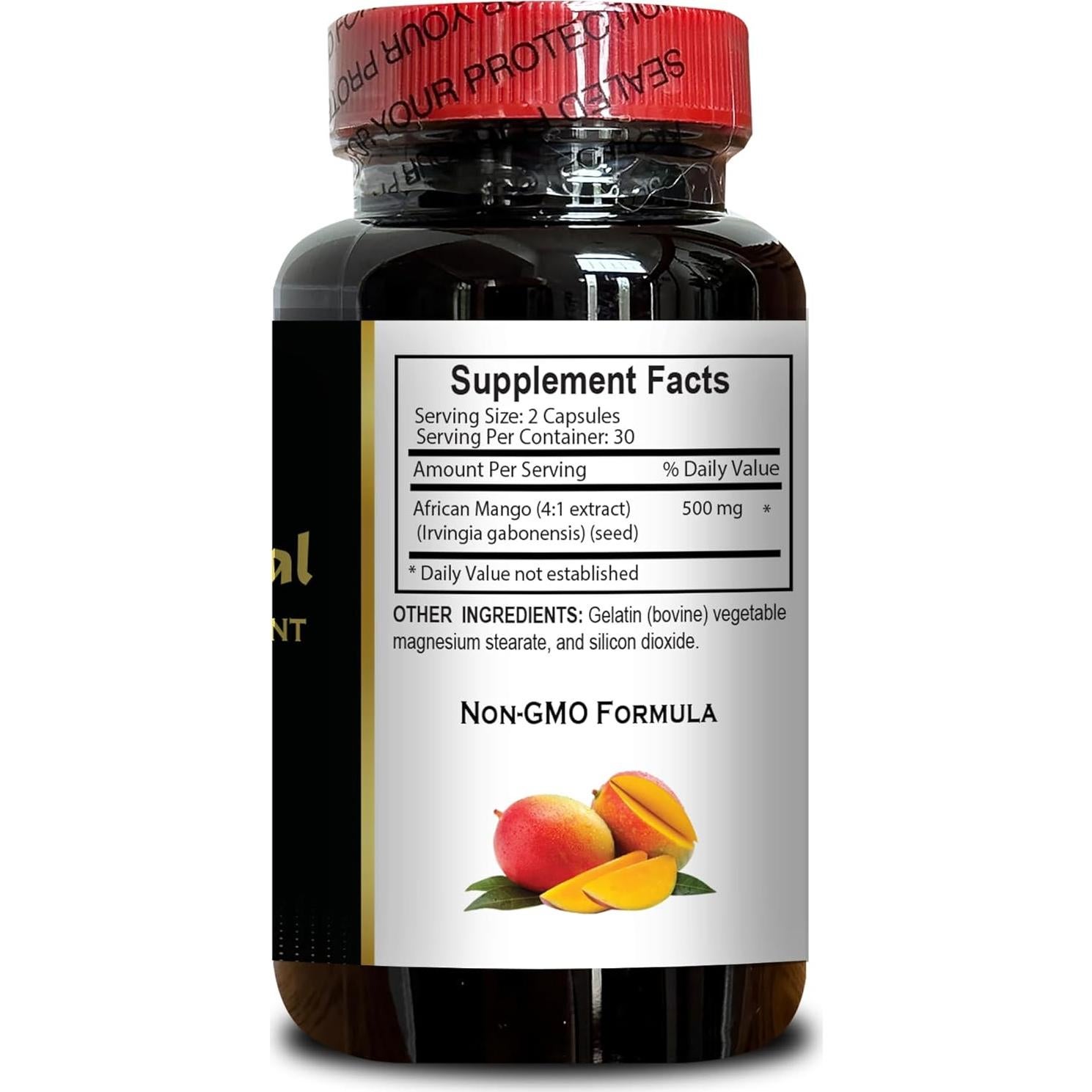 Suplemento de Mango Africano Vitalabs 1500mg 60 Cápsulas Veganas