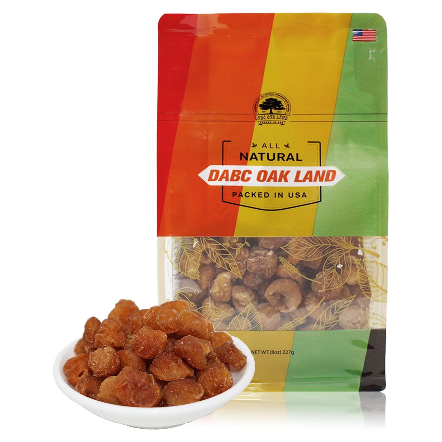 Longan Seco Natural DABC OAK LAND 227g - Fruta Premium Vegana