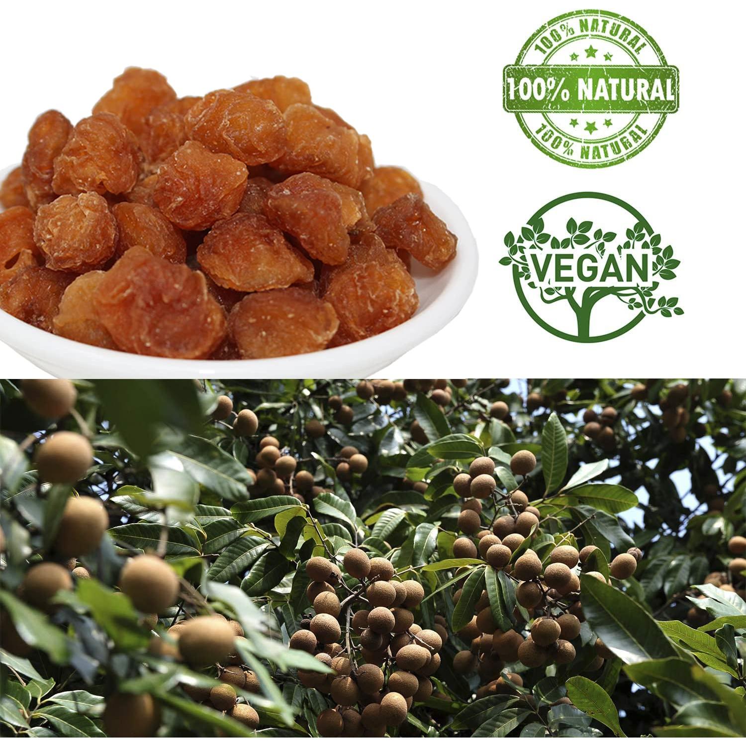 Longan Seco Natural DABC OAK LAND 227g - Fruta Premium Vegana