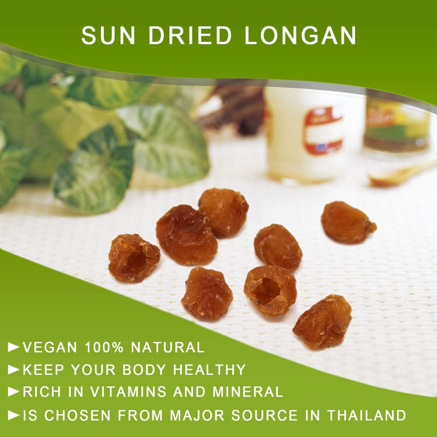 Longan Seco Natural DABC OAK LAND 227g - Fruta Premium Vegana