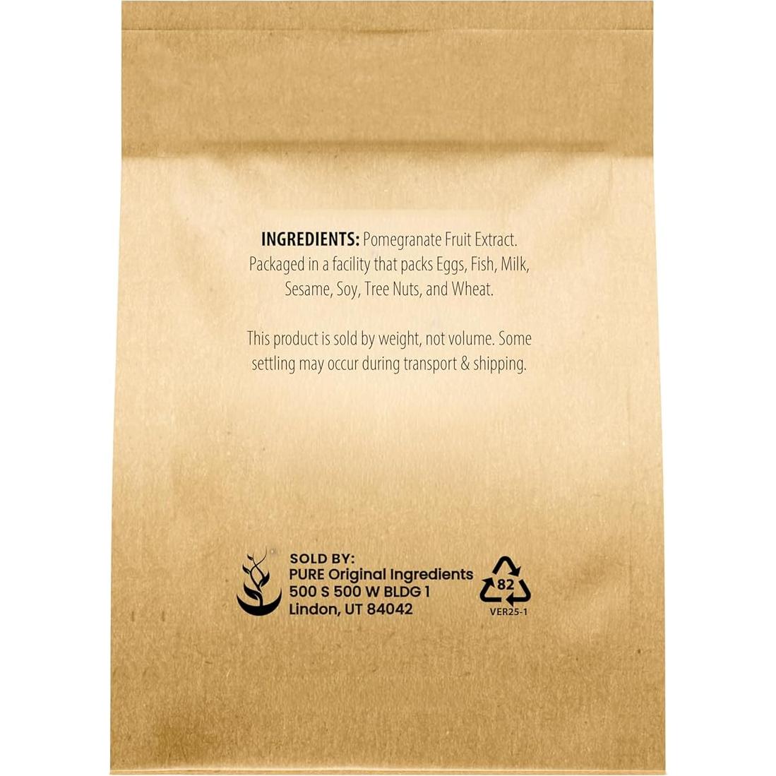 Extracto de Fruta de Granada en Polvo Ingredientes Originales 453 g