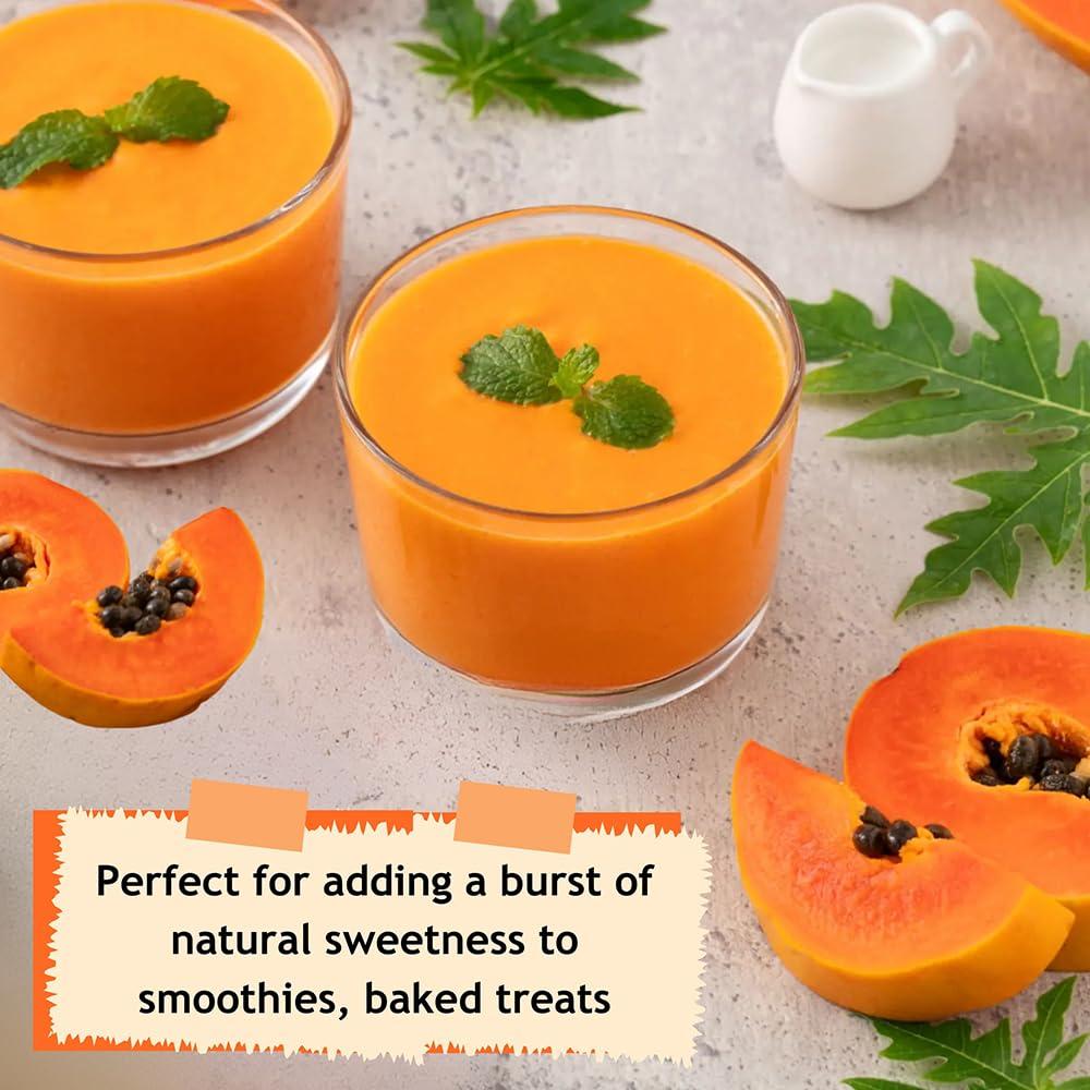 Polvo de Fruta de Papaya Hebhac Herbs 227g - 100% Natural, Vegano