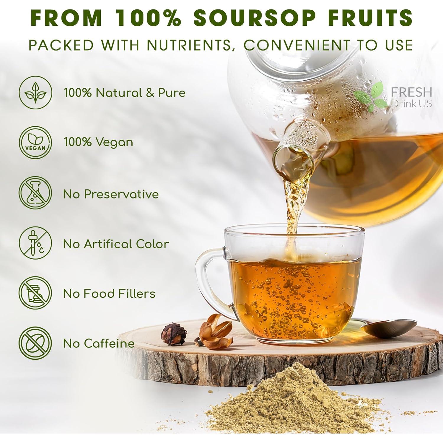 Polvo de Fruta de Graviola FreshDrinkUS 127g Sin Azúcar