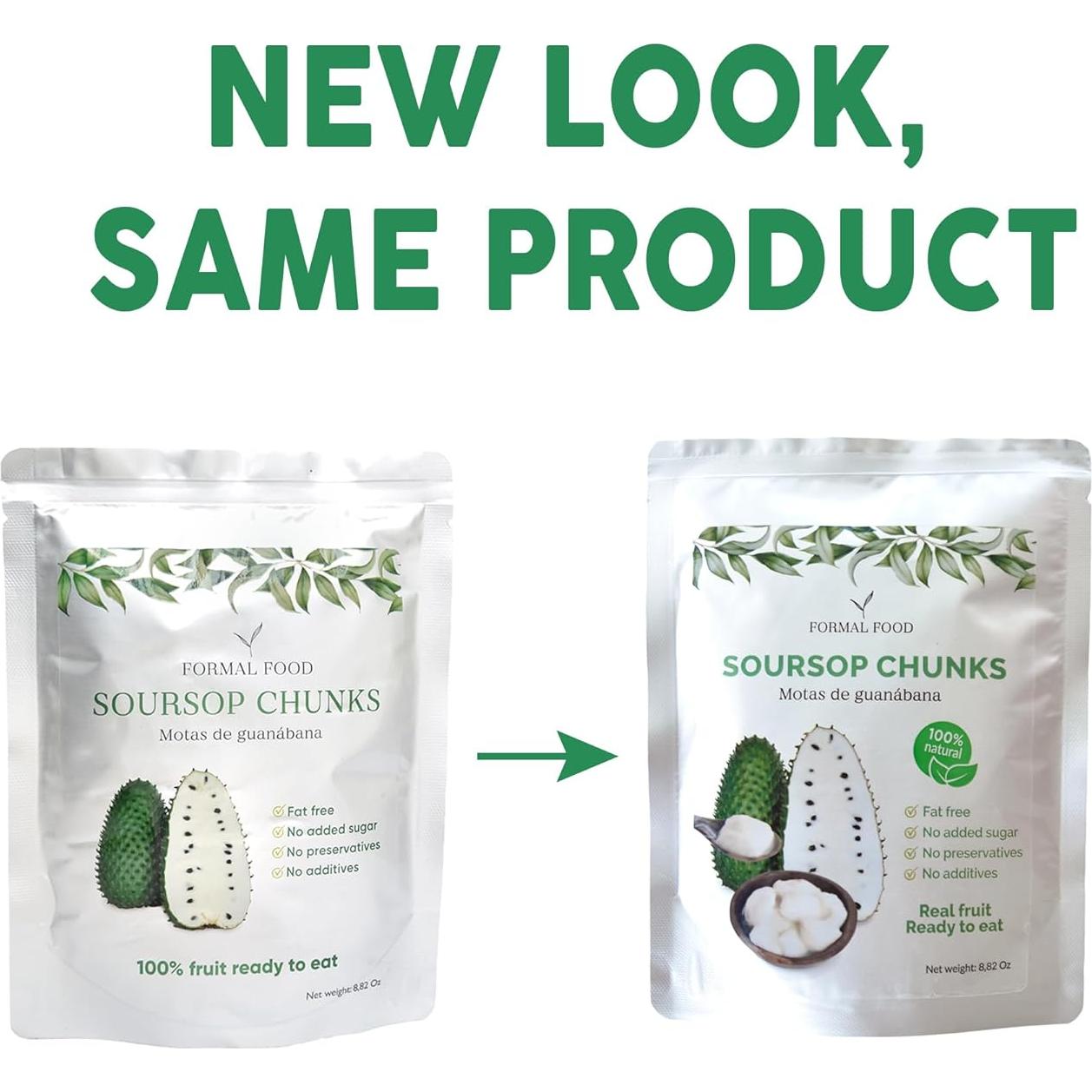 Snack de Guanábana 100% Natural Formal Food - 750 g (Paquete de 3)