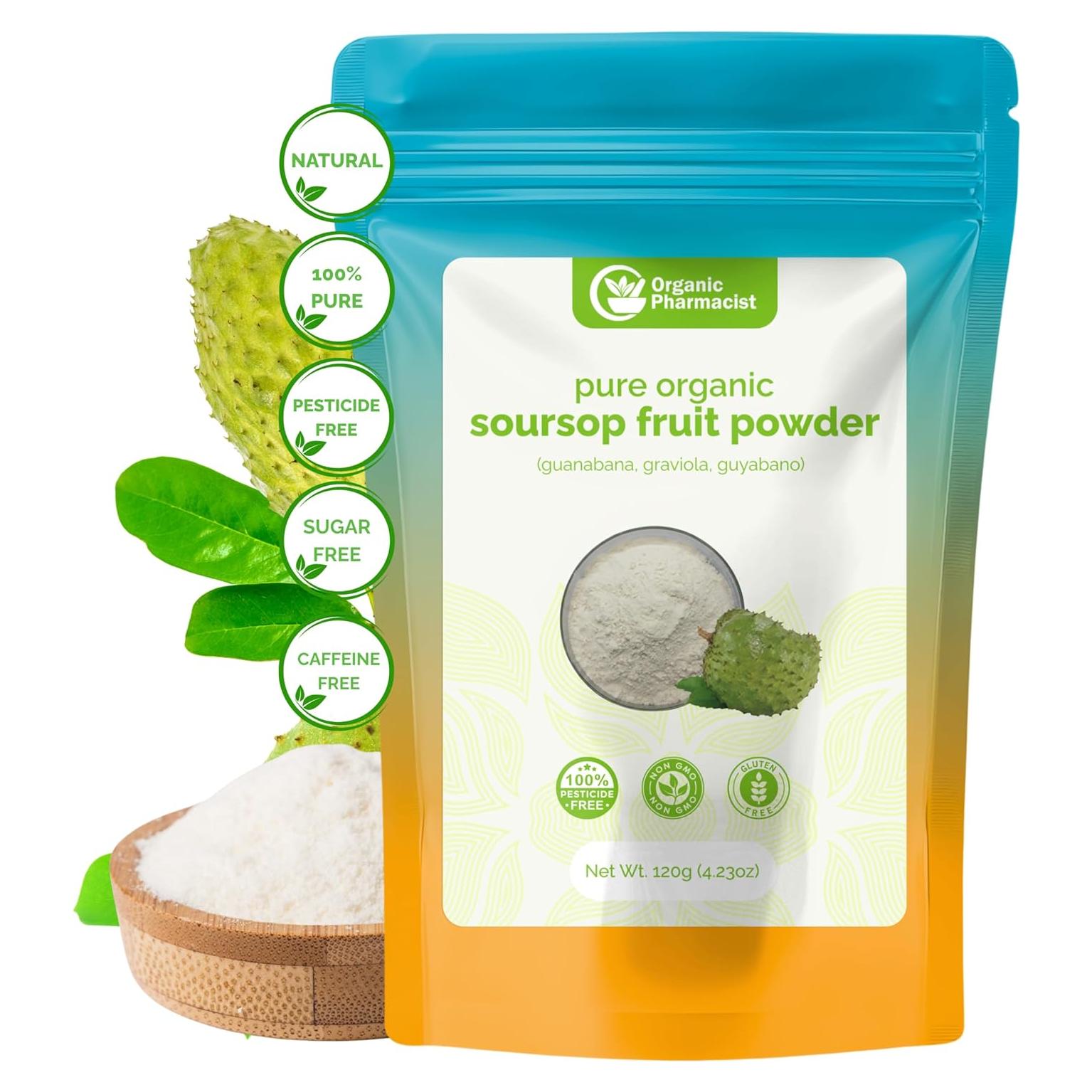 Polvo de Fruta de Guanábana Orgánico 120g - Organic Pharmacist