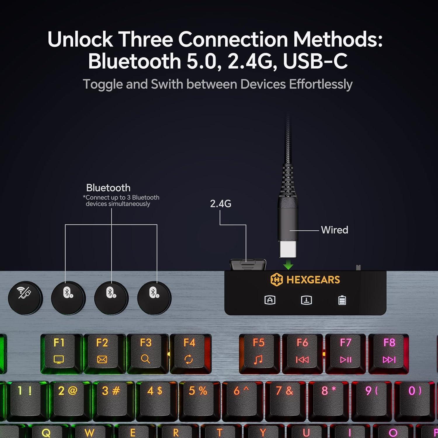 Teclado Mecánico Gaming Hexgears Immersion A3 TKL RGB