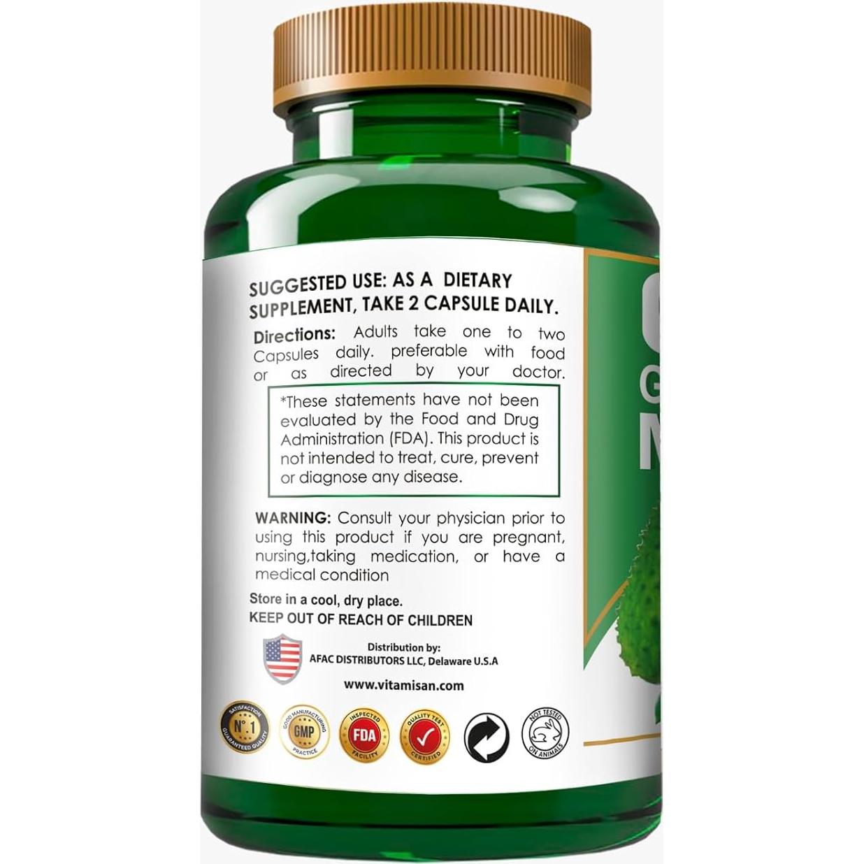 Graviola Soursop Vitamisan 120 Cápsulas Antioxidantes