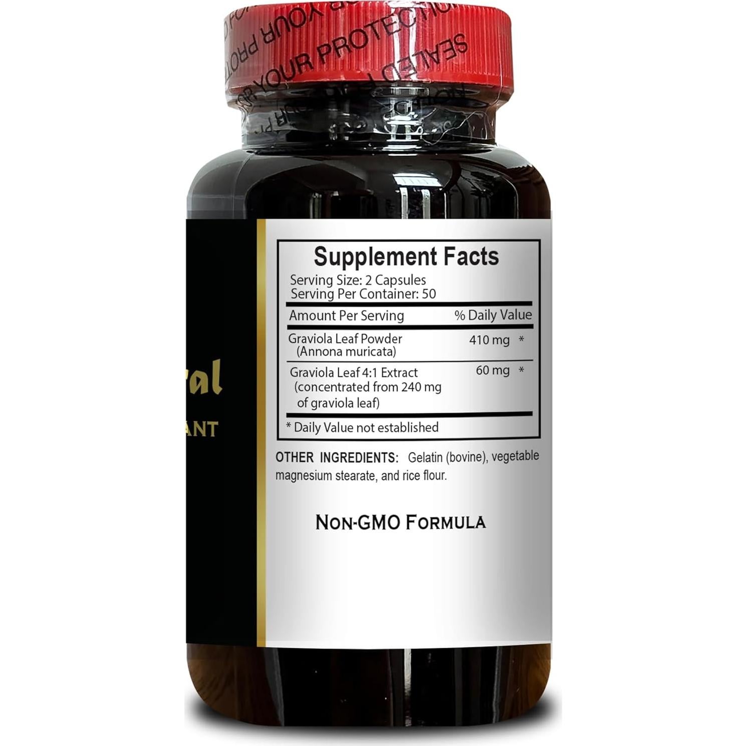 Extracto de Graviola Vitalabs - 100 Cápsulas Veganas Antioxidantes