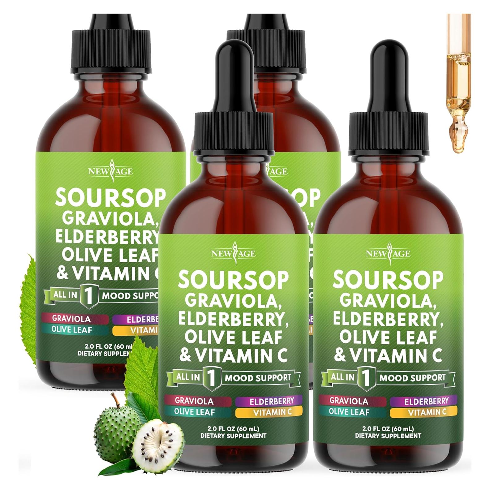 Gotas de Graviola Nueva Era 59 ml - Soporte Inmunológico Vegano