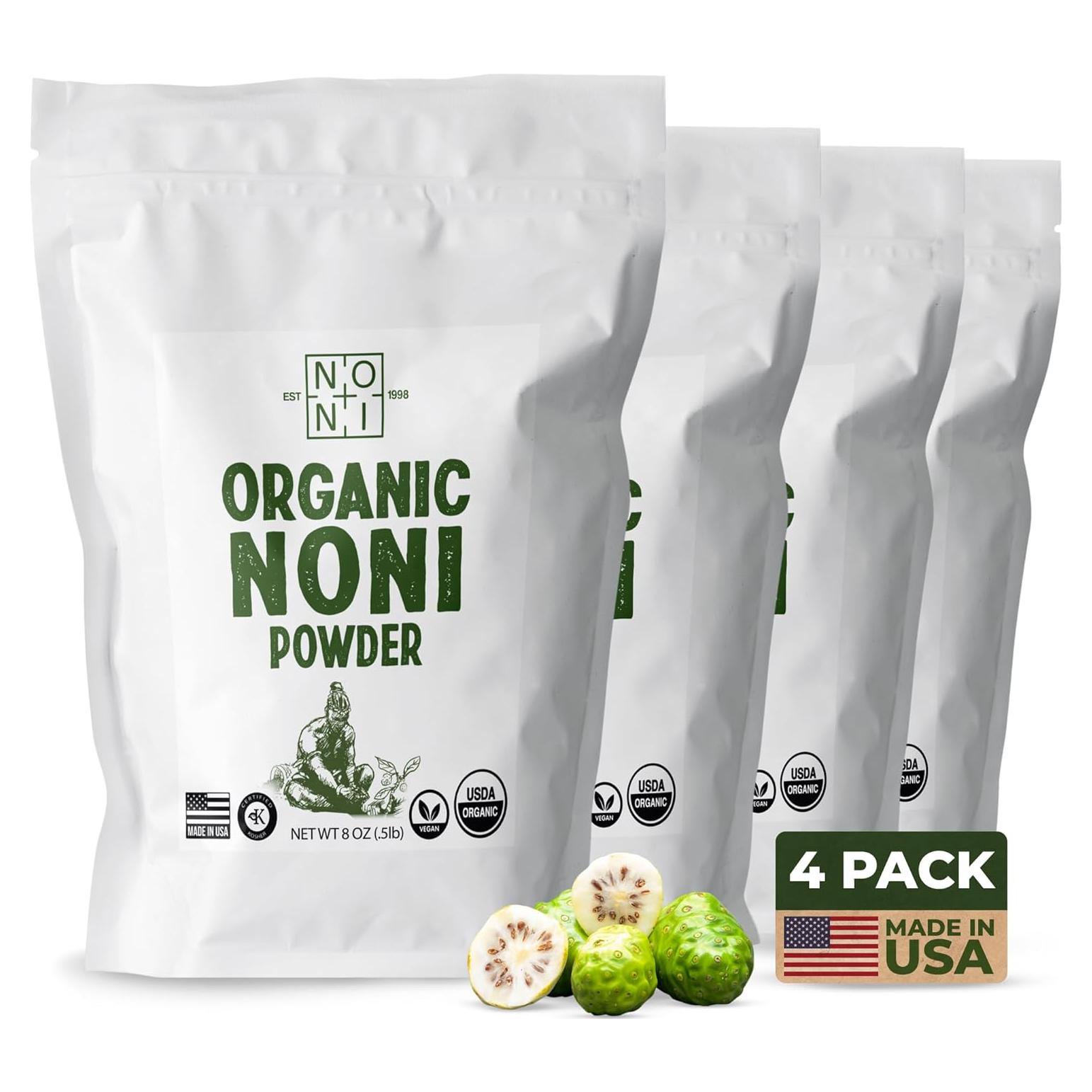 Jugo de Noni Sanador - 4 Bolsas de 240ml - Orgánico Puro