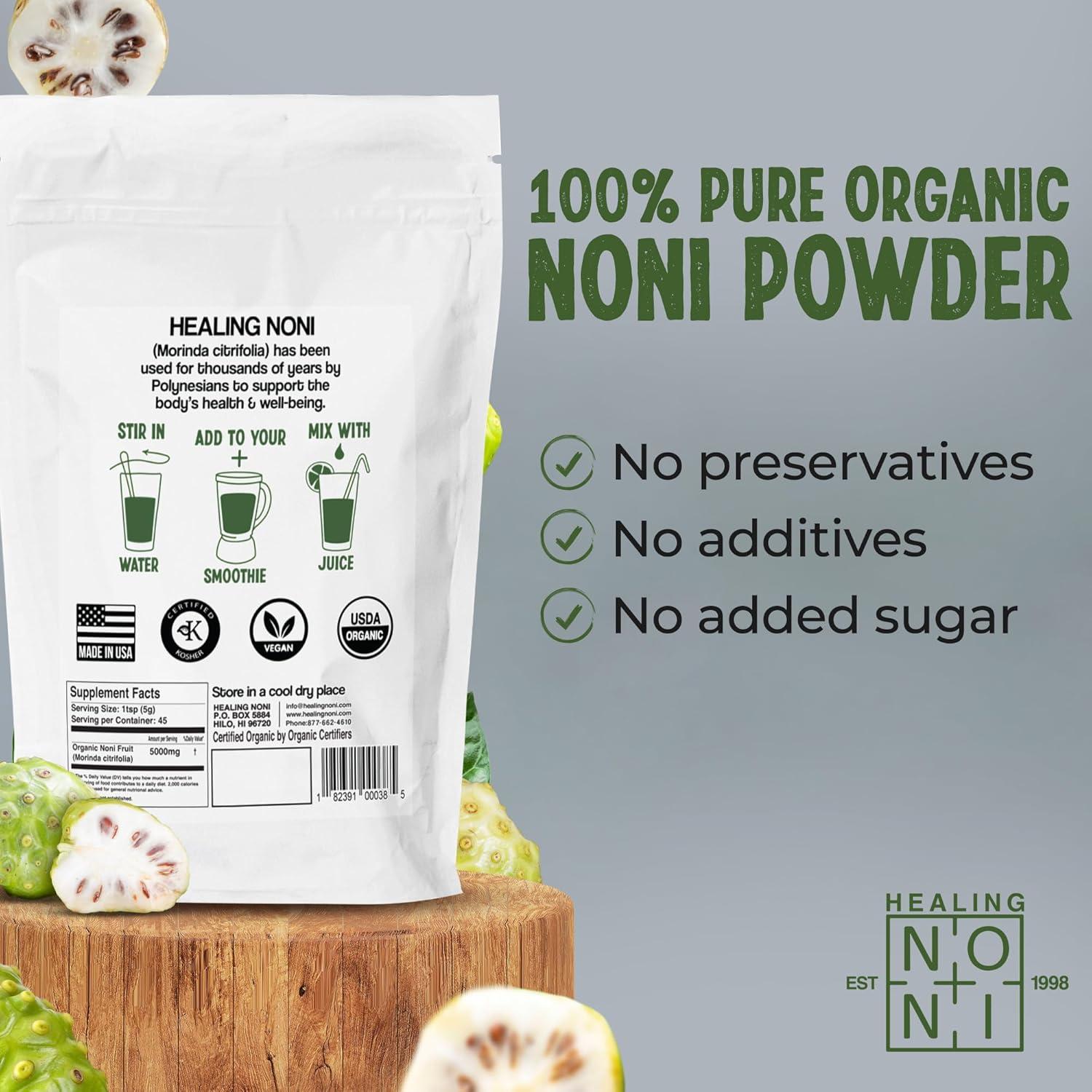 Jugo de Noni Sanador - 4 Bolsas de 240ml - Orgánico Puro