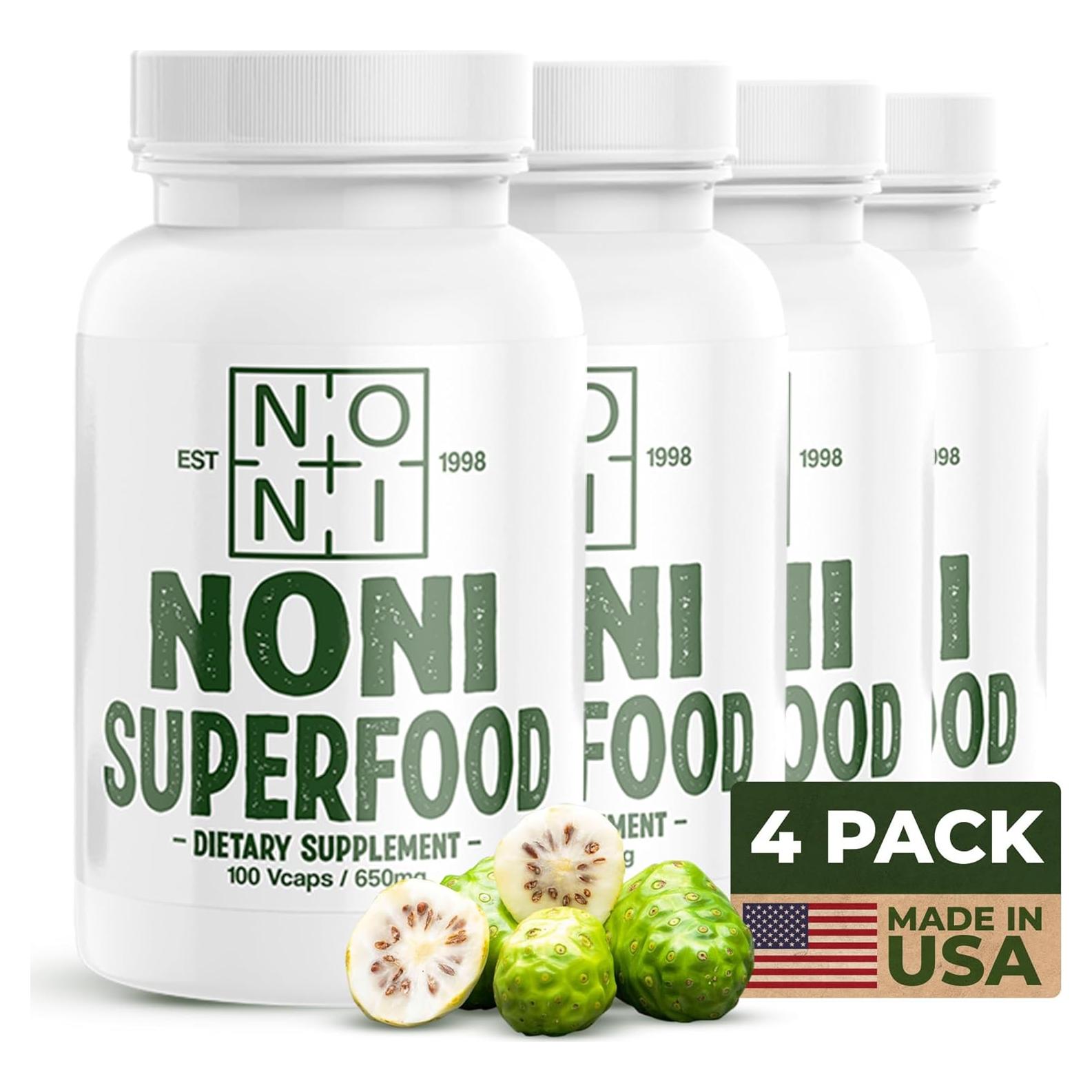 Cápsulas de Noni Sanador 100% Pura 2600mg 400ct