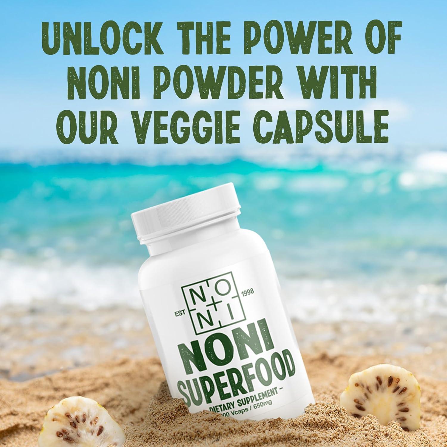 Cápsulas de Noni Sanador 100% Pura 2600mg 400ct