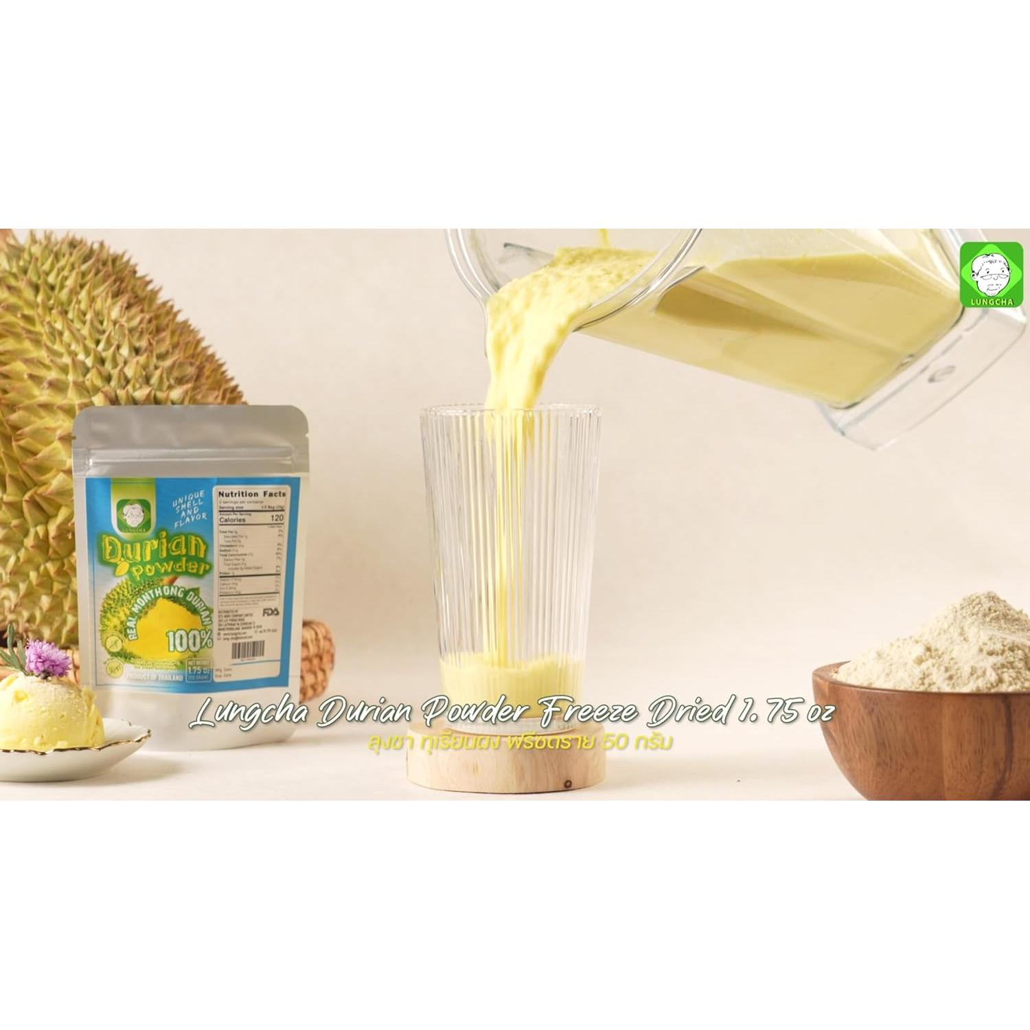 Polvo de Durian Liofilizado 100% Puro Lungcha 49.6 g