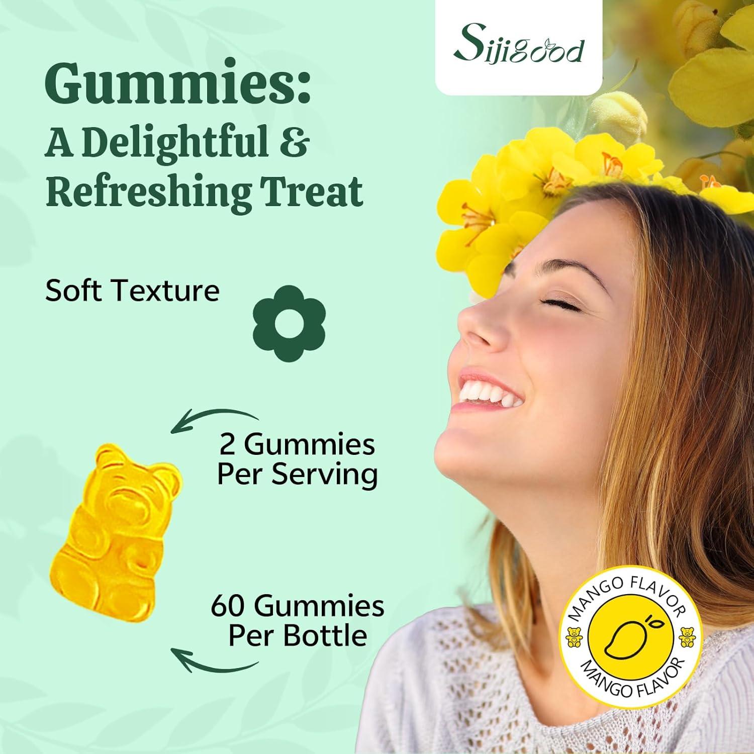 Gomitas de Mullein Sijigood 120 unidades sabor mango