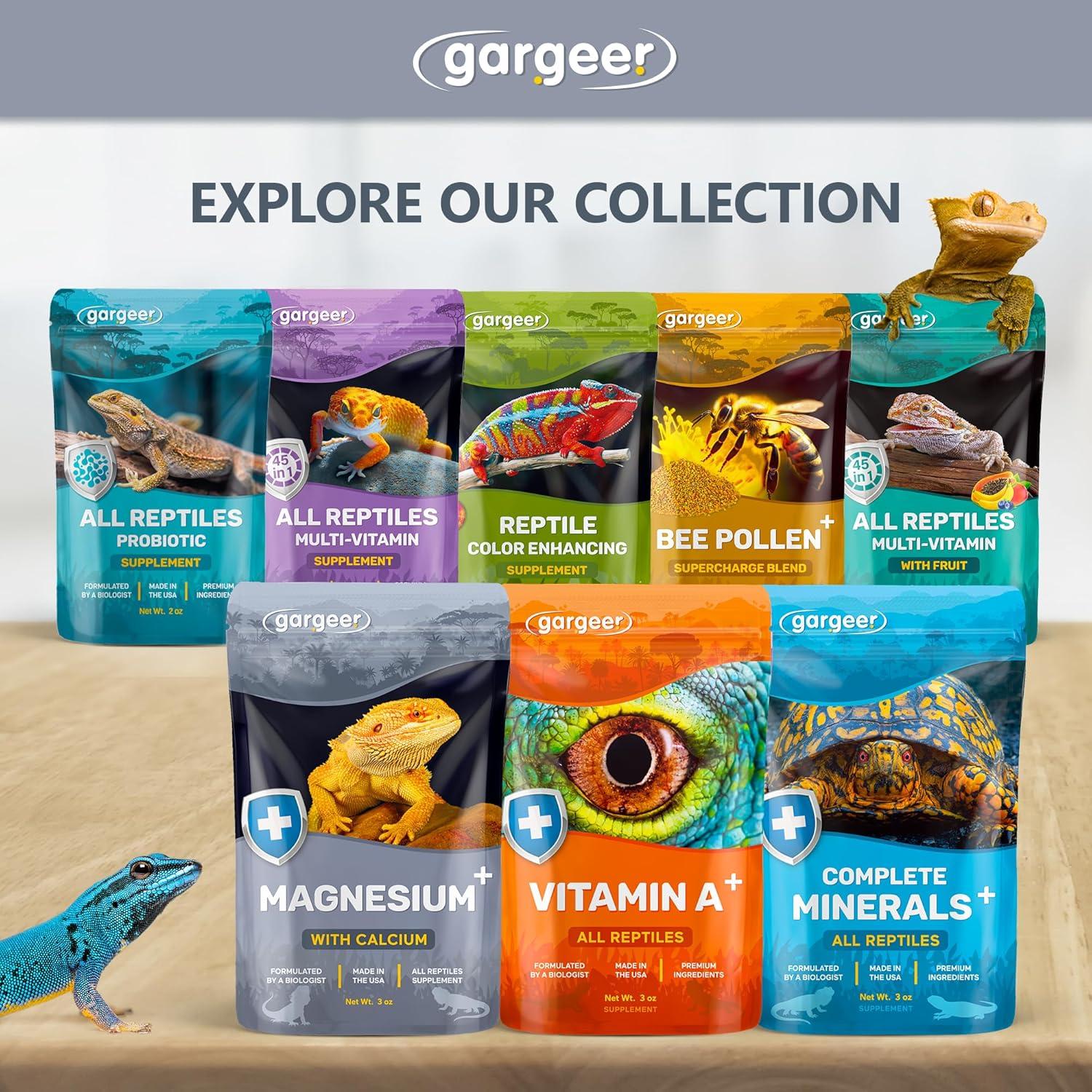 Suplemento Mineral para Reptiles Gargeer 85g - Magnesio y Calcio