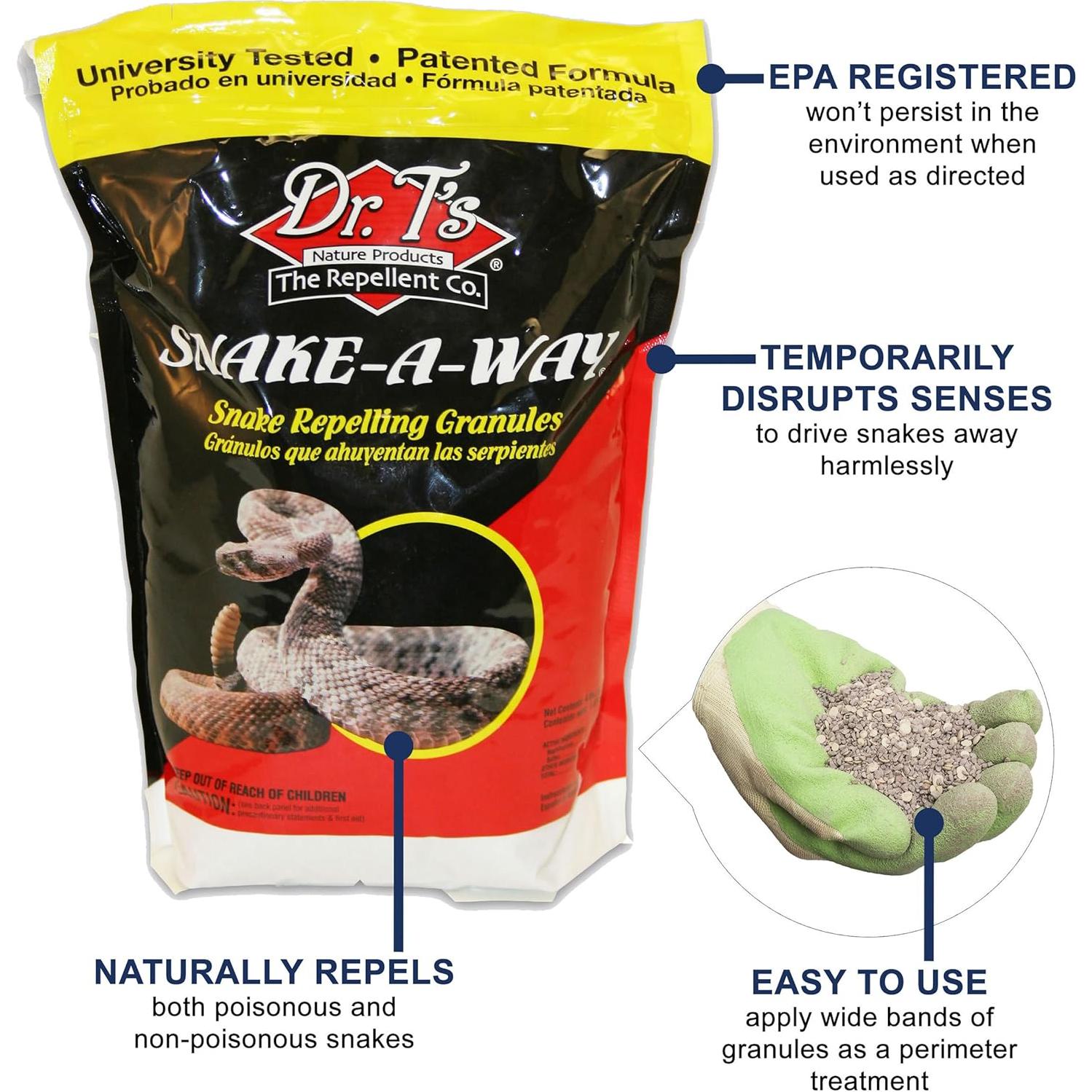 Gránulos Repelentes de Serpientes Dr. T 1.81 kg Efectivos
