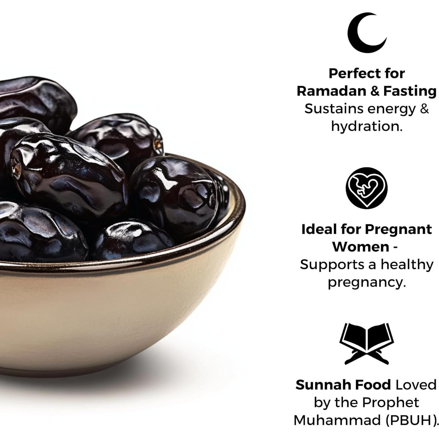 Dátiles Ajwa Premium 500g - Halal, Vegano, Sin Gluten