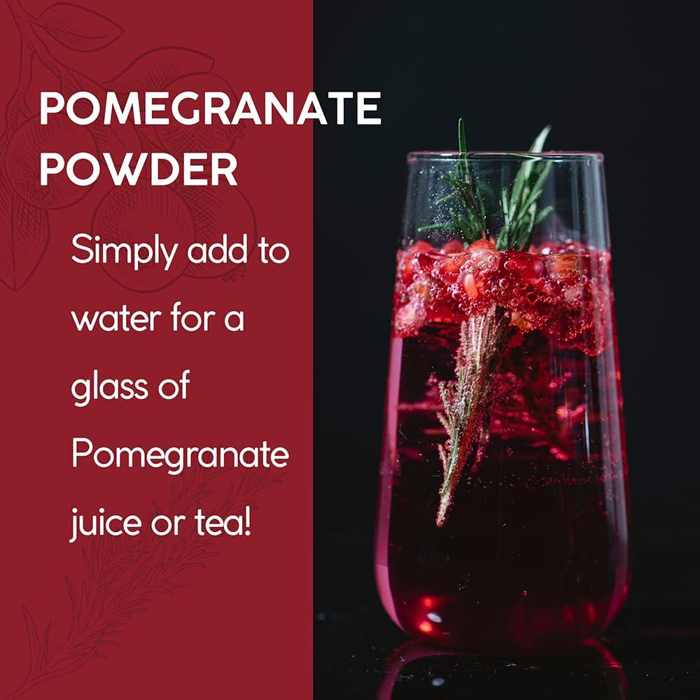 Polvo de Jugo de Granada Hebhac 114 g - 100% Natural, Vegano