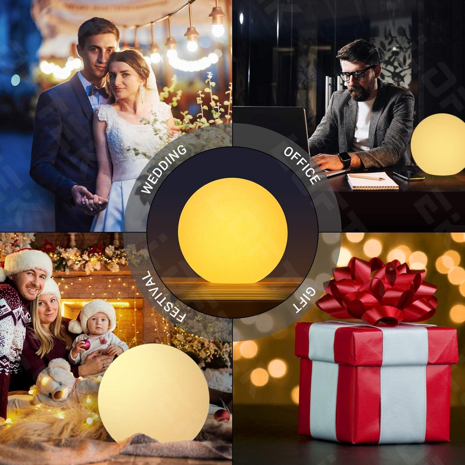 Luz Nocturna LED LOFTEK 15 cm RGB con Control Remoto