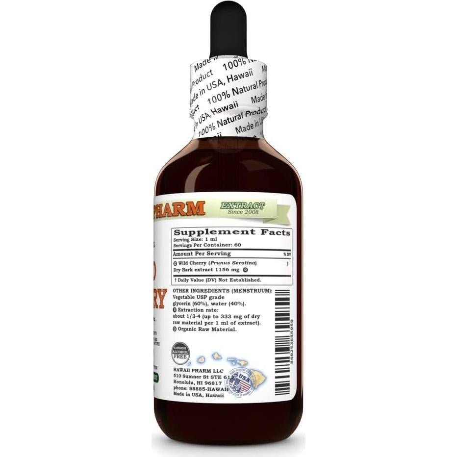 Extracto de Cereza Silvestre Hawaii Pharm 59 ml Natural Vegano