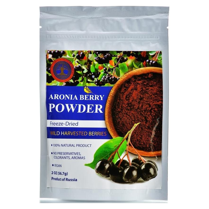 Polvo de Aronia Liofilizado Tesoro Siberiano 56.7 g Sin OGM