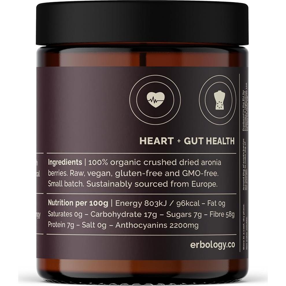 Polvo de Baya de Aronia Orgánico Erbology 150 g - Salud Piel