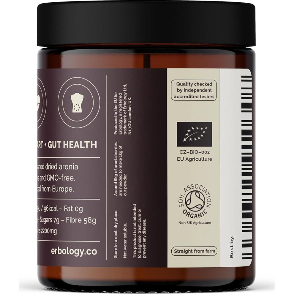 Polvo de Baya de Aronia Orgánico Erbology 150 g - Salud Piel