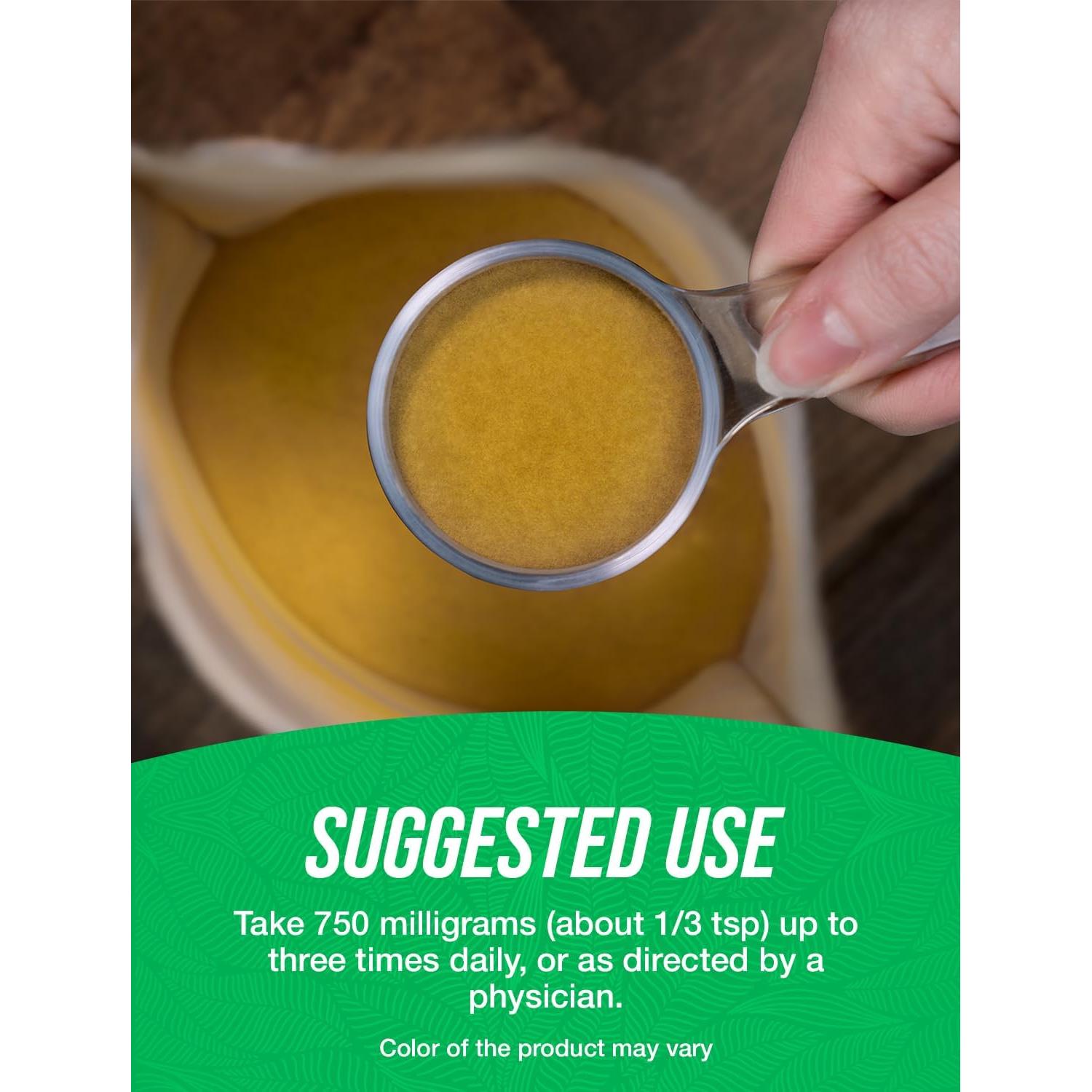 Extracto en polvo de corteza de espino BulkSupplements 500g - Vegano y sin gluten