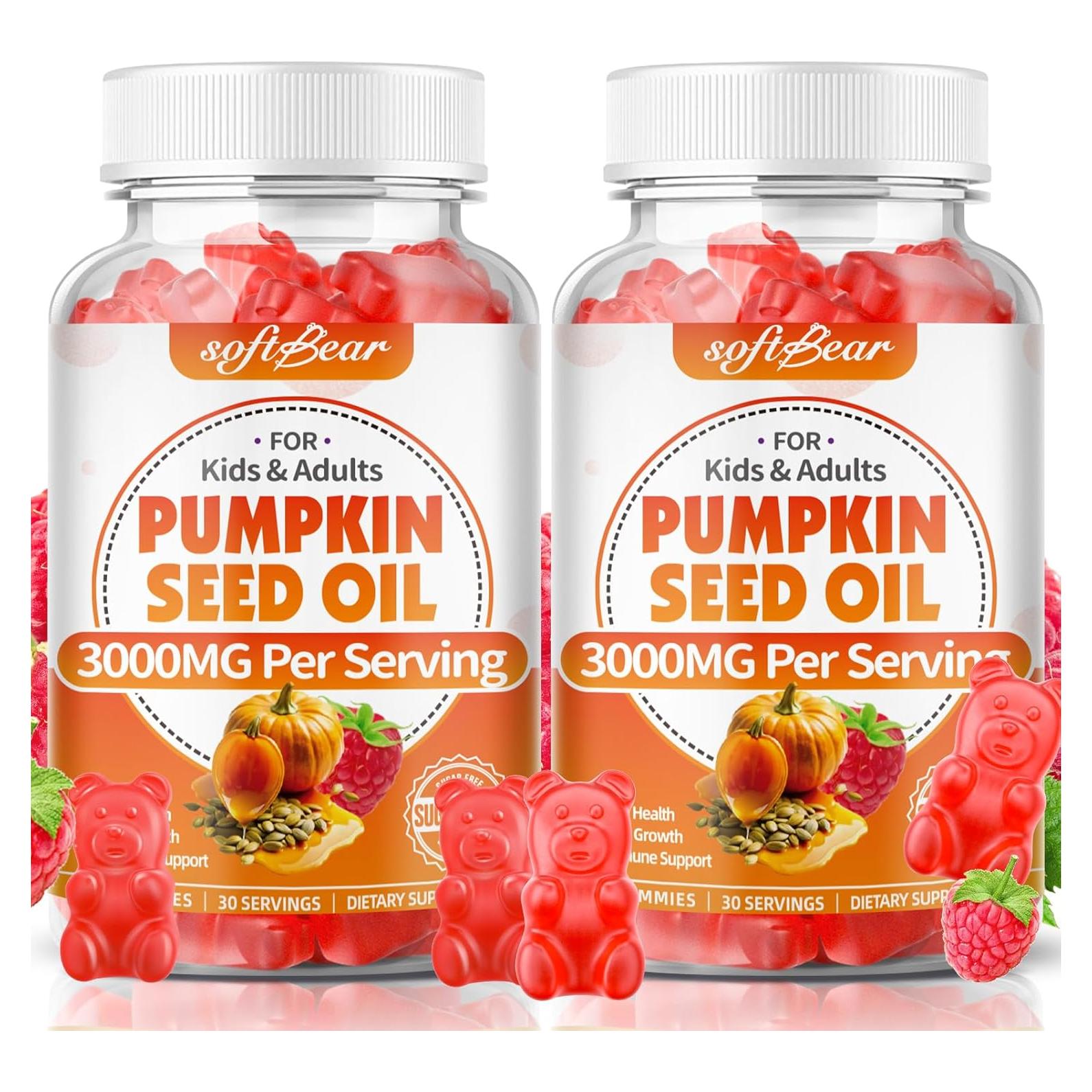 Gominolas de Aceite de Semilla de Calabaza Softbear 3000mg 120u