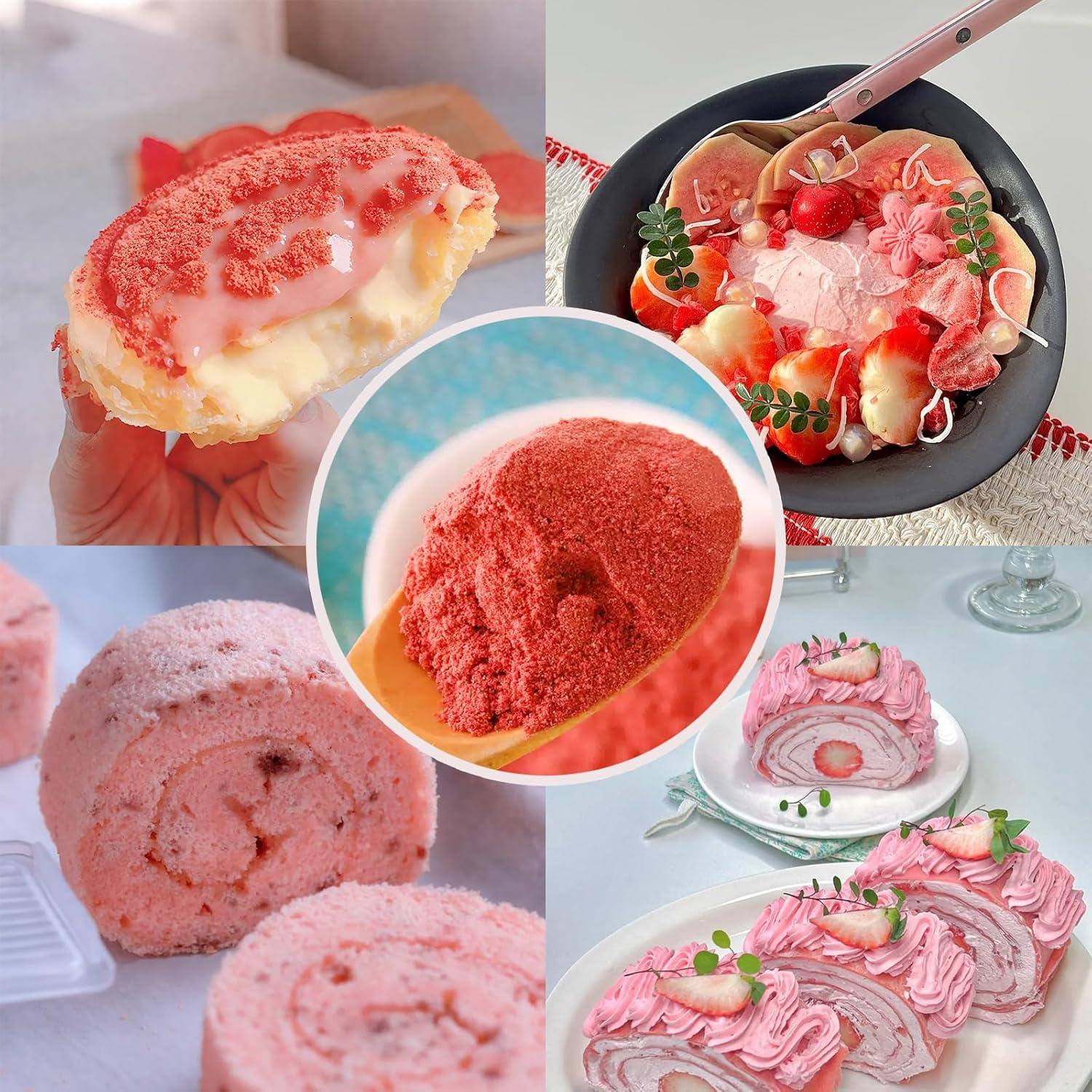 Polvo de Fresas Liofilizadas KachiKachi 100g Sin Azúcar