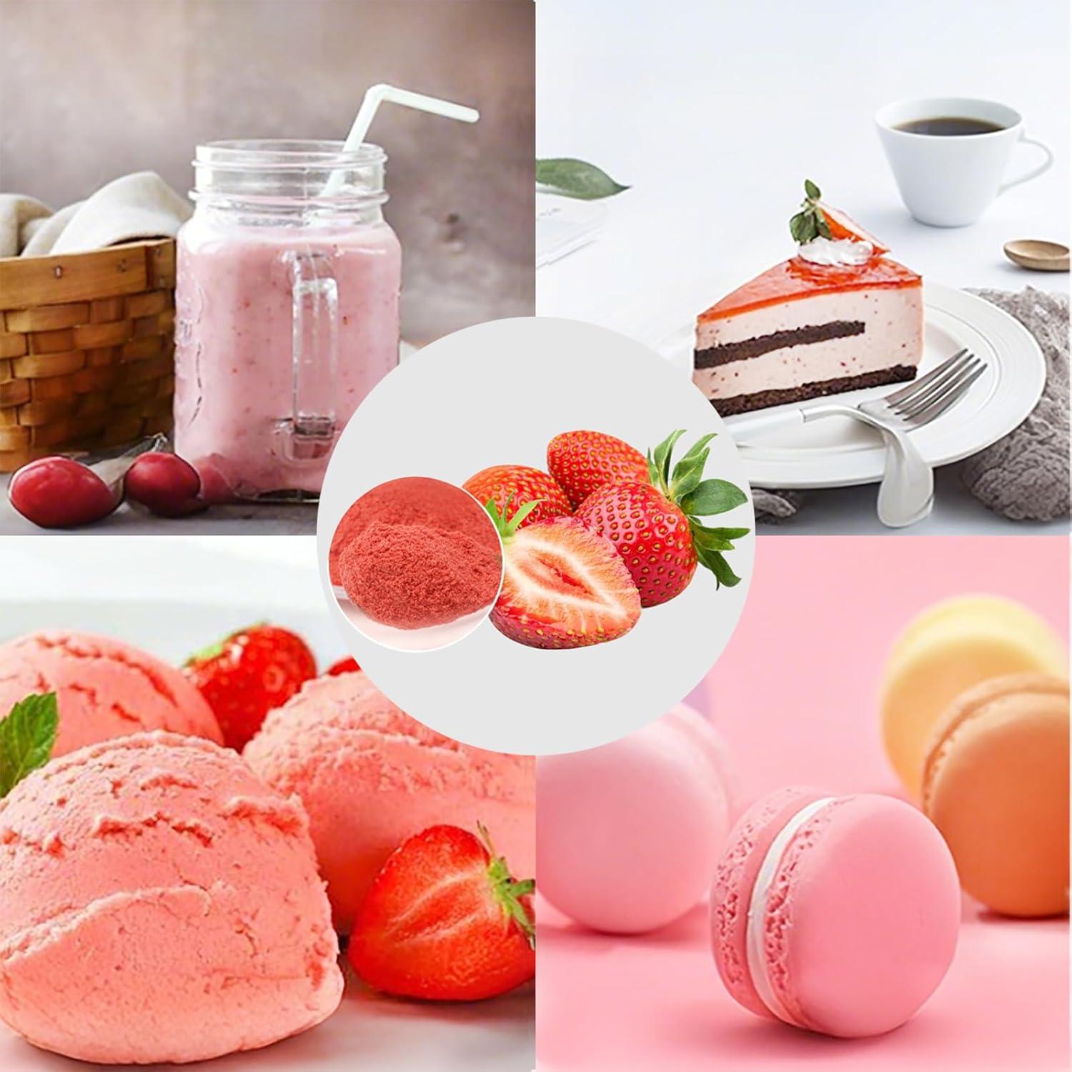 Polvo de Fresas Liofilizadas KachiKachi 100g Sin Azúcar