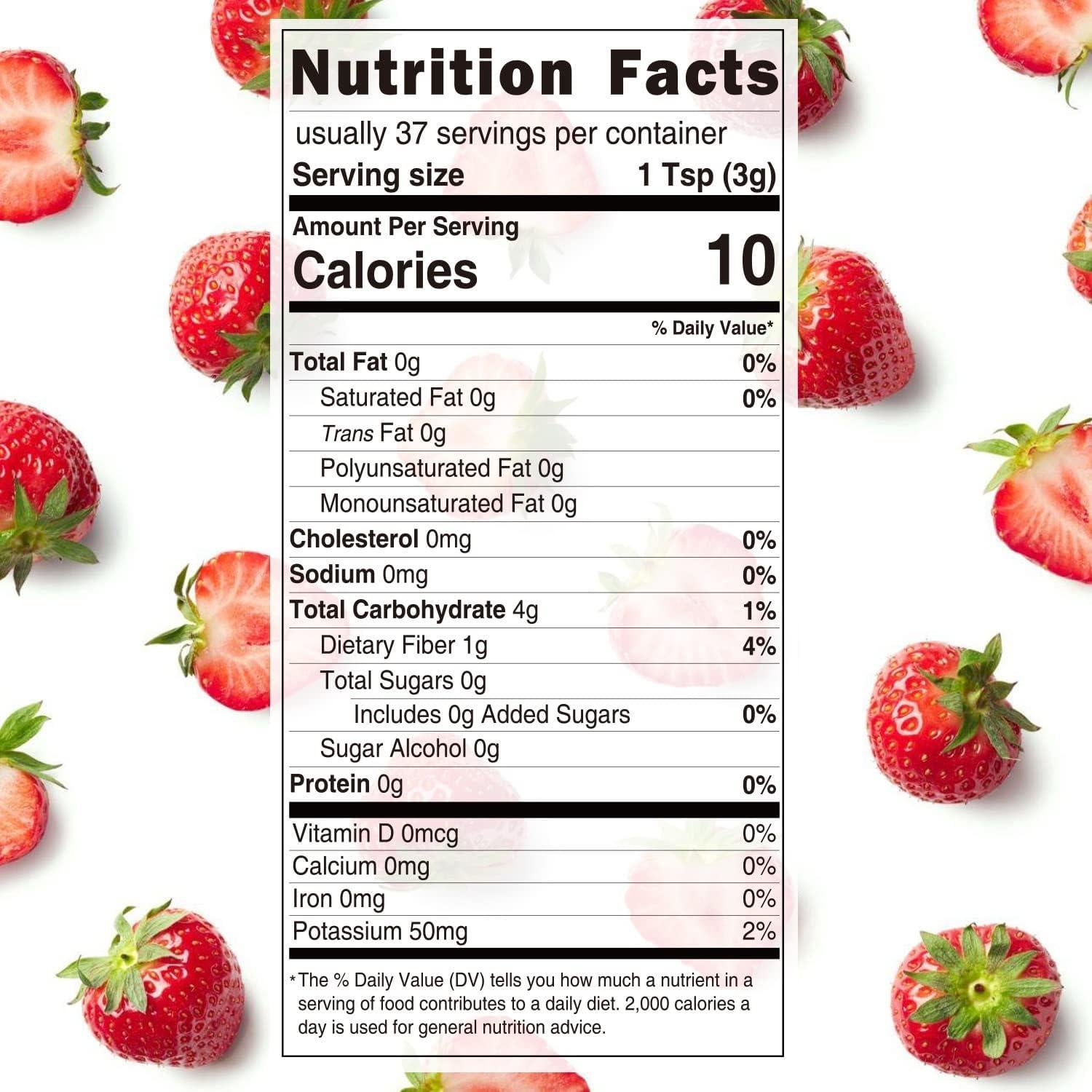 Polvo de Fresa Liofilizado Lifebooil 113.4g Vegano Sin Gluten