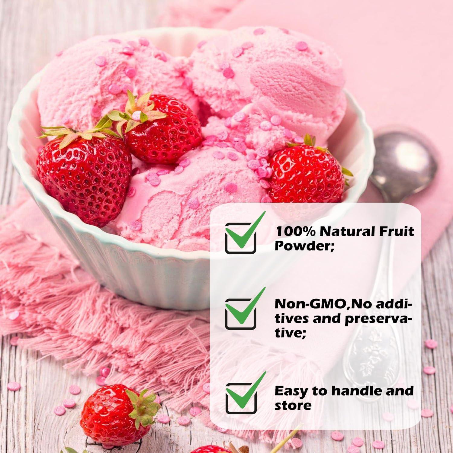 Polvo de Fresa Liofilizado Lifebooil 113.4g Vegano Sin Gluten