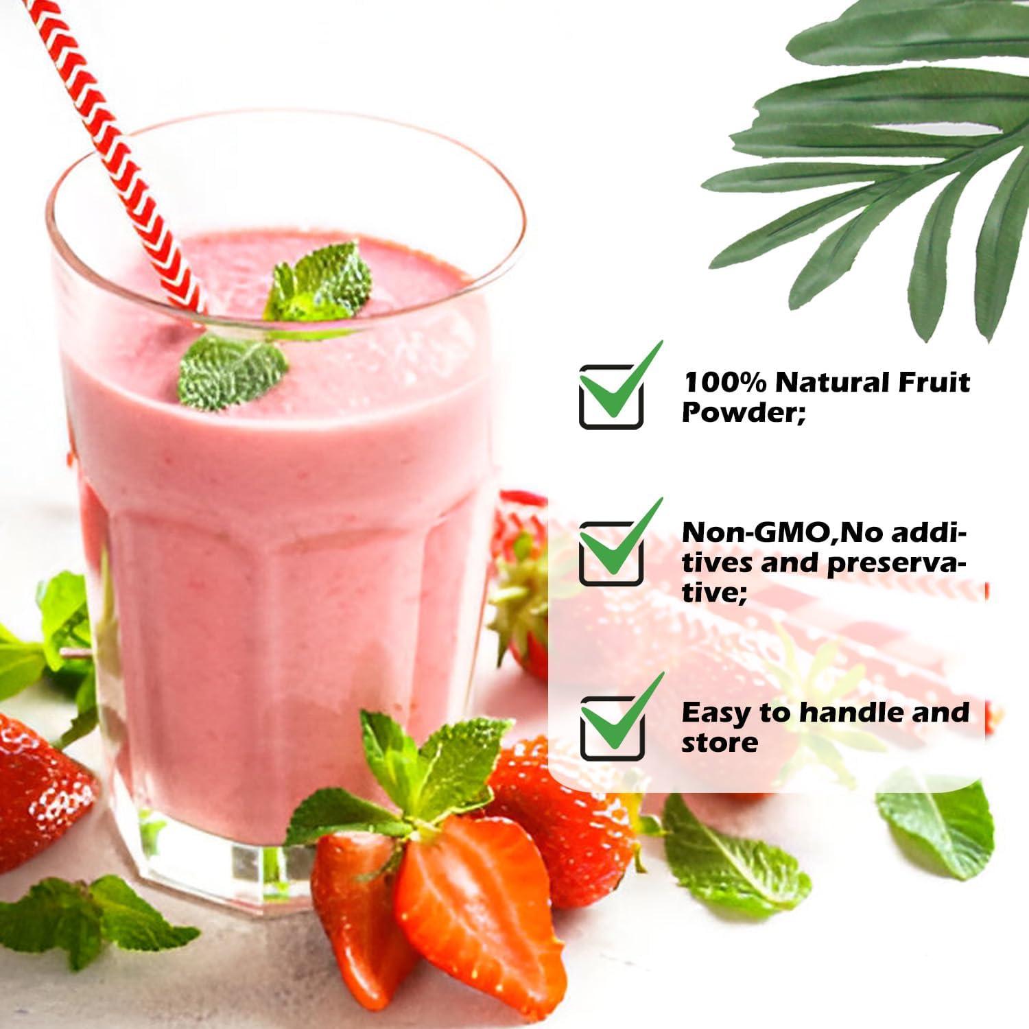 Polvo de Fresa Liofilizado Lifebooil 113.4g Vegano Sin Gluten