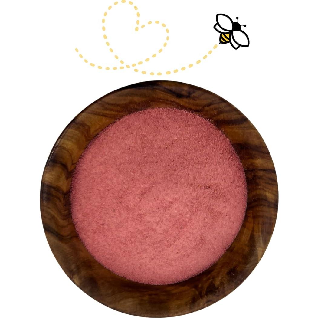 Polvo de Fresa Crudo 255g - Sin Gluten, Vegano, No OGM