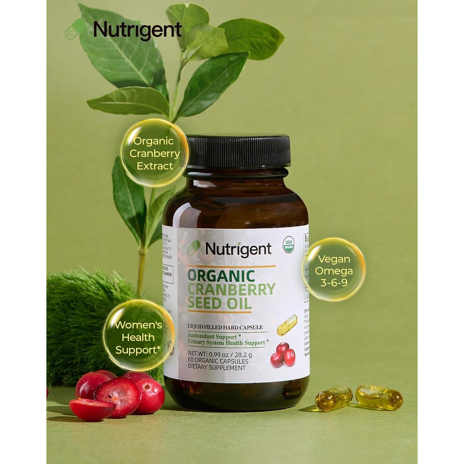 Aceite de Semilla de Arándano Orgánico Lefancaps 60 Cápsulas