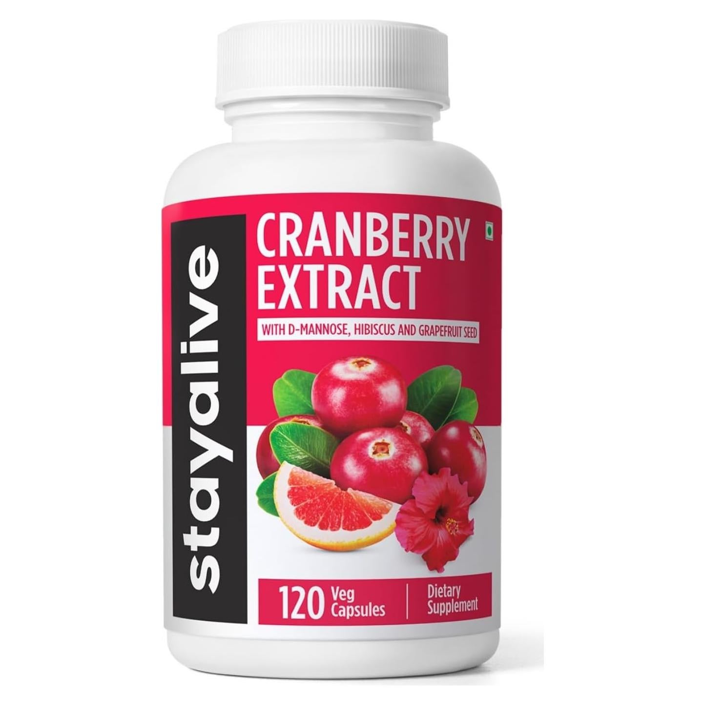 Suplemento de Arándano Stay Alive 1000mg 120 Cápsulas Veganas