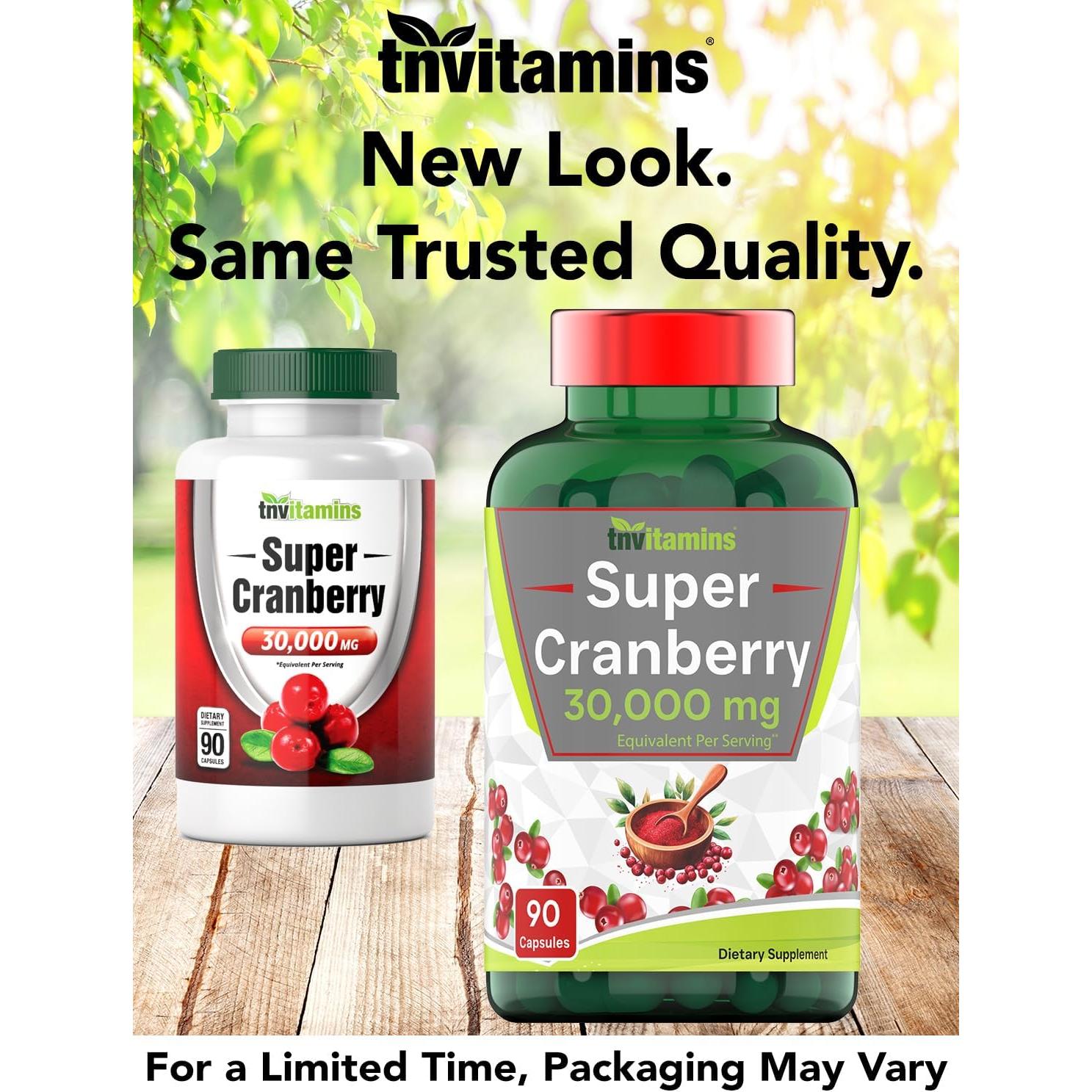 Píldoras de Arándano TNVitamins 30,000 MG - 90 Cápsulas