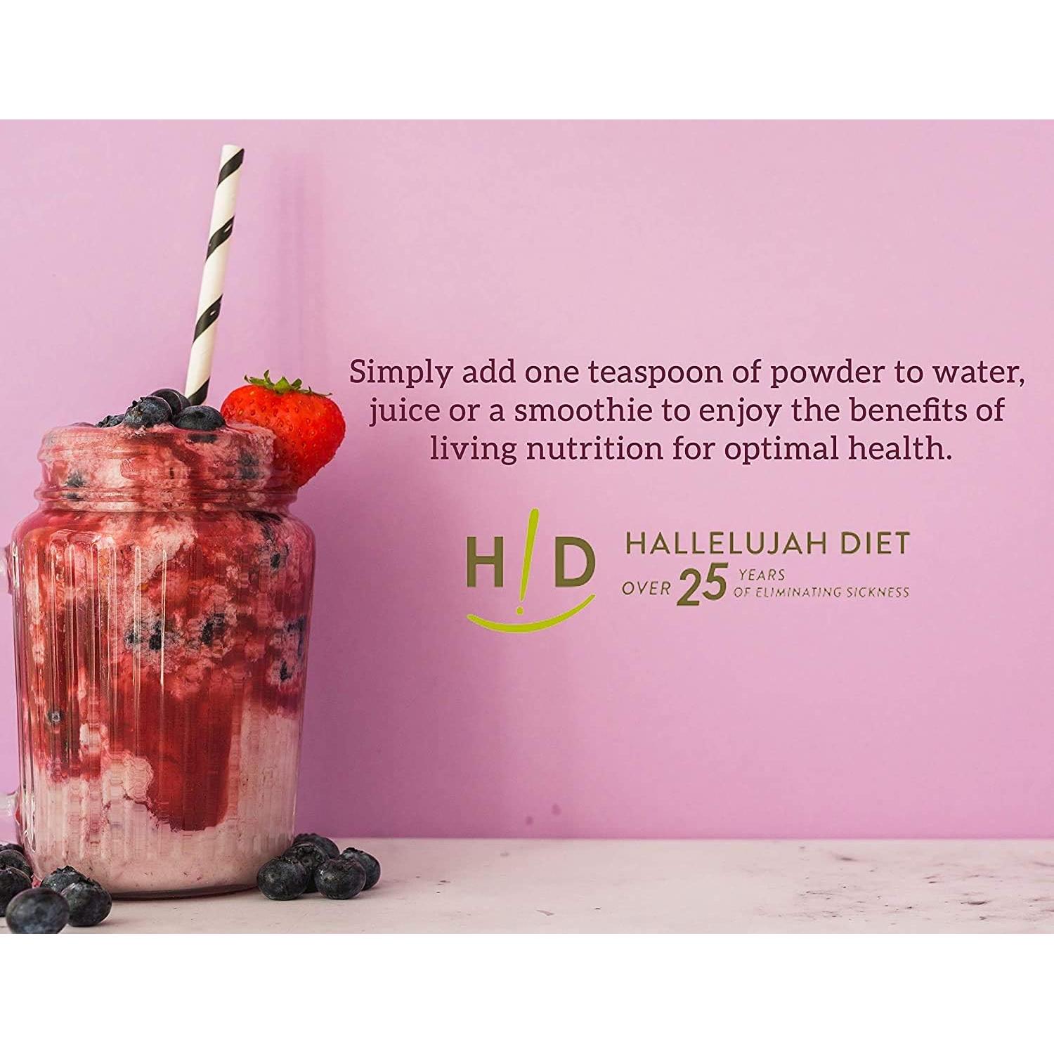 Hallelujah Diet BarleyMax Orgánico 240g - Polvo de Jugo Verde