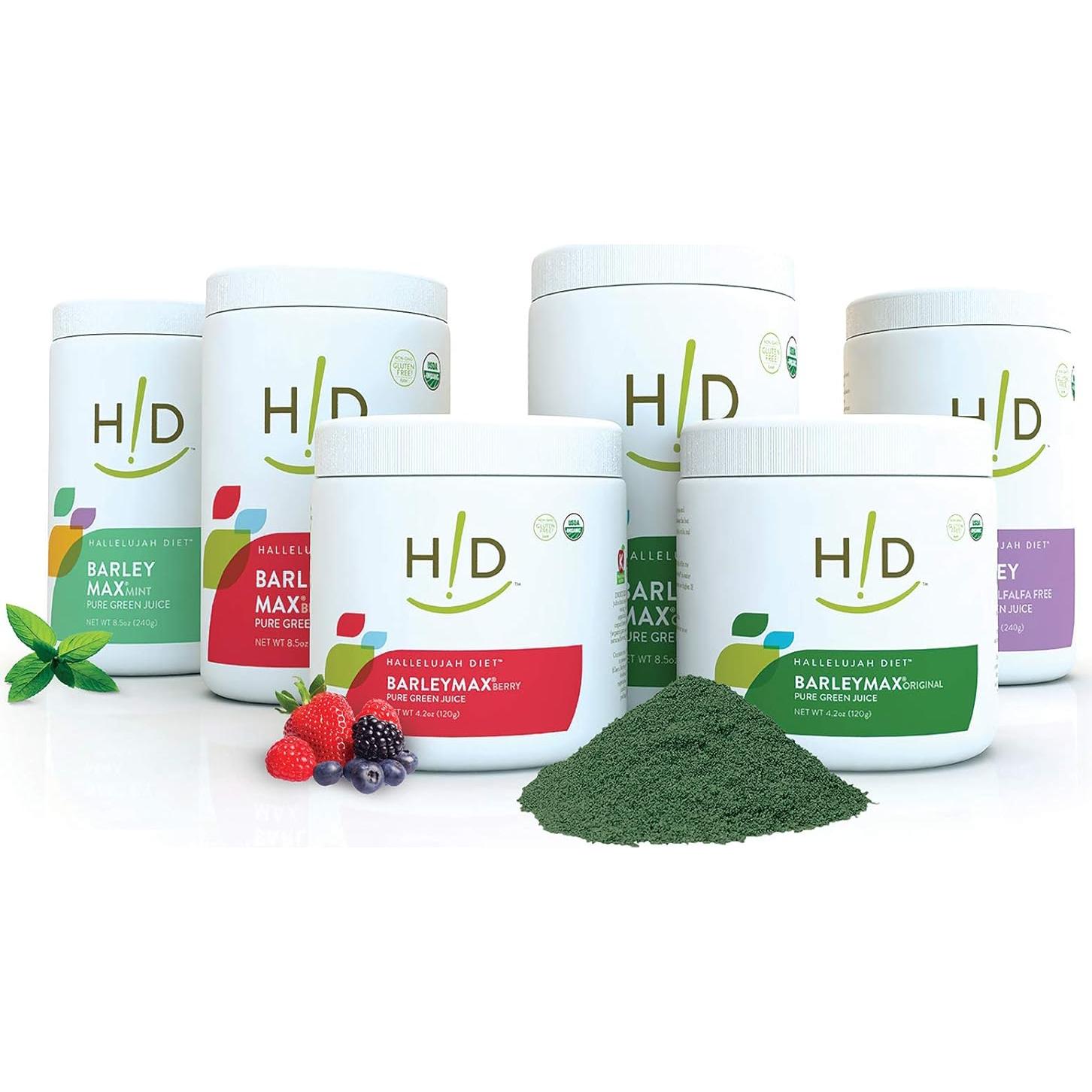 Hallelujah Diet BarleyMax Orgánico 240g - Polvo de Jugo Verde