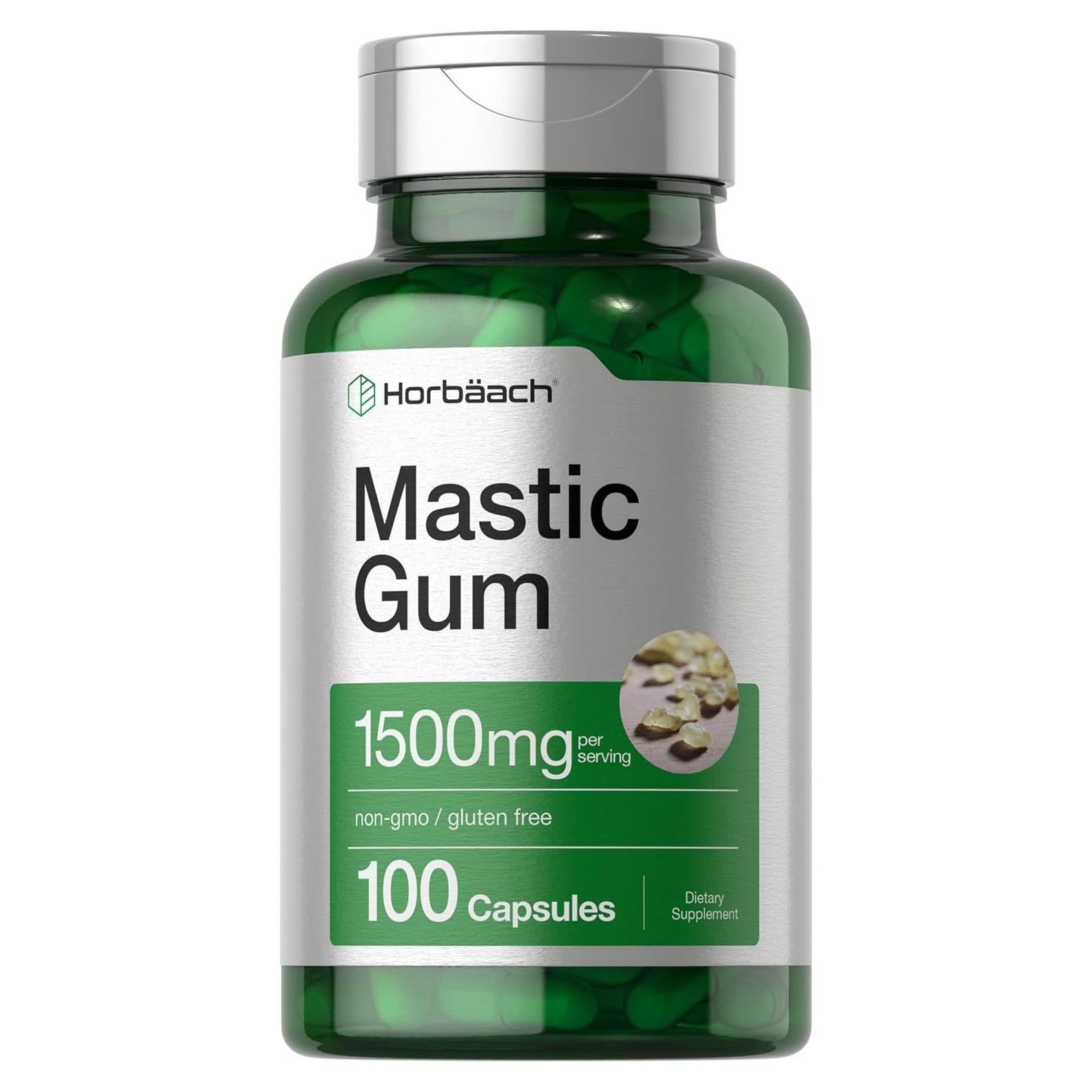 Goma Mástica Horbäach 1500mg 100 Cápsulas Suplemento Natural