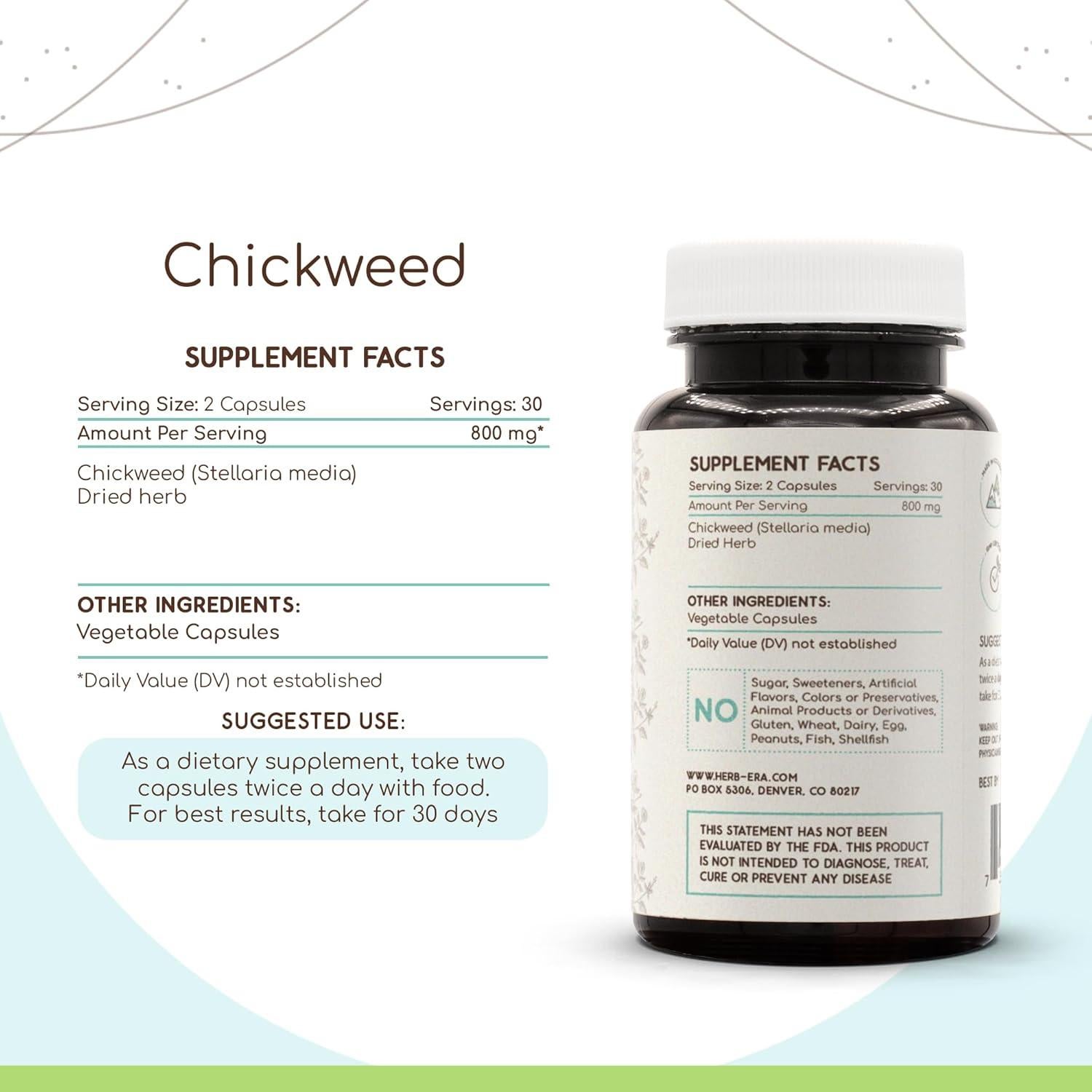 Cápsulas de Hierba de Pajarito HerbEra 60 Unidades 800 mg