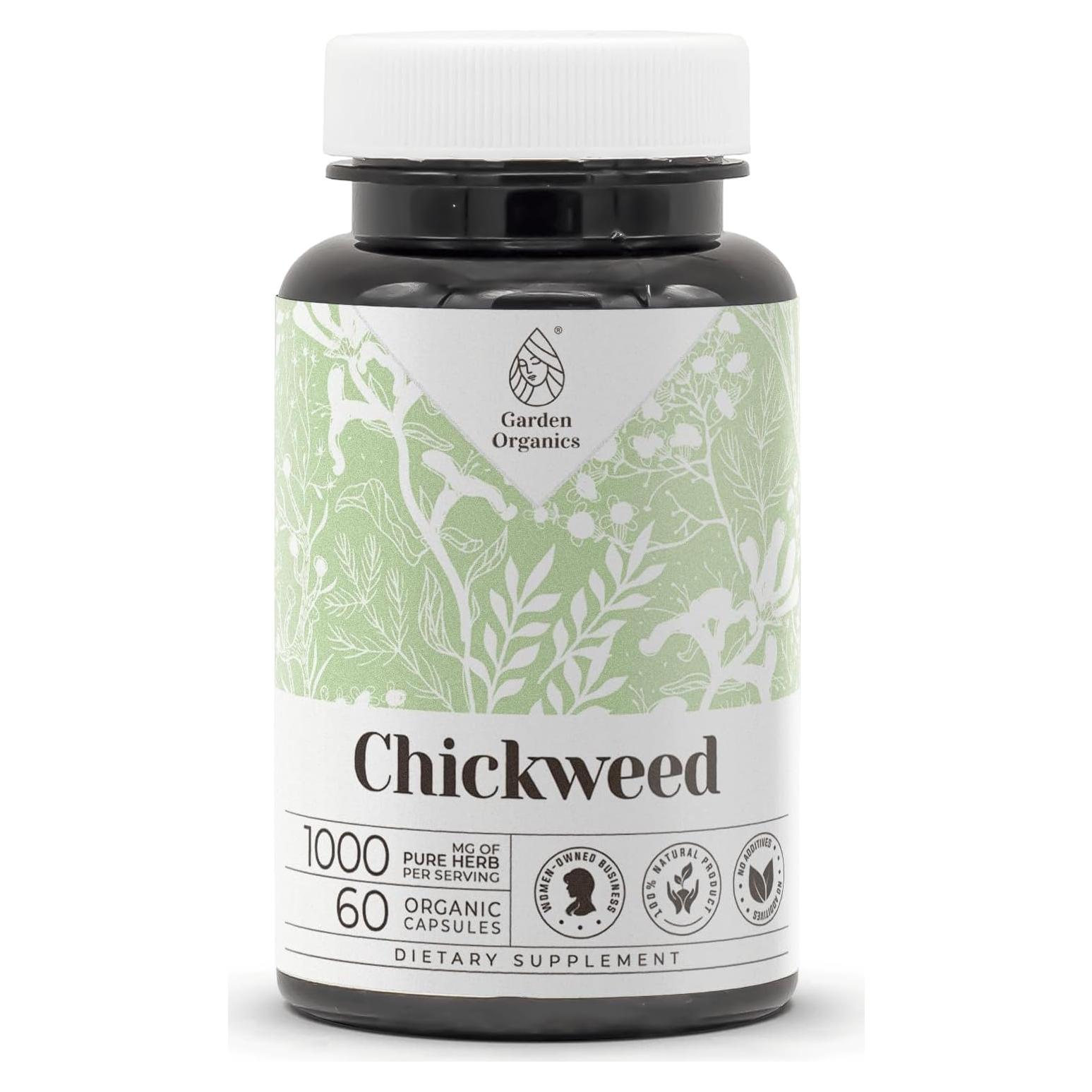 Hierba de Gallina Garden Organics 60 Cápsulas Veganas