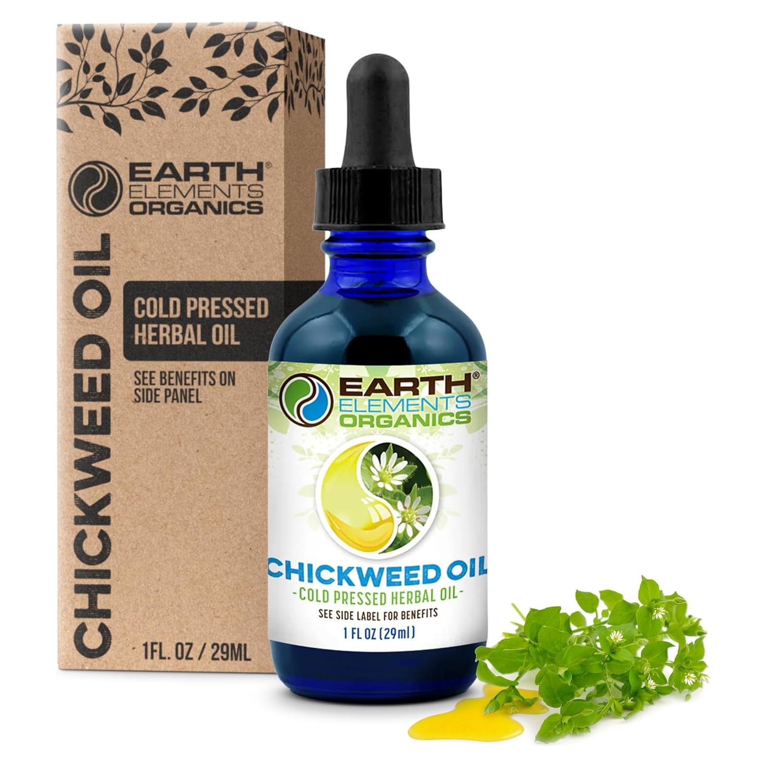 Aceite de Hierba de Pollo Orgánico Earth Elements 29.57 ml